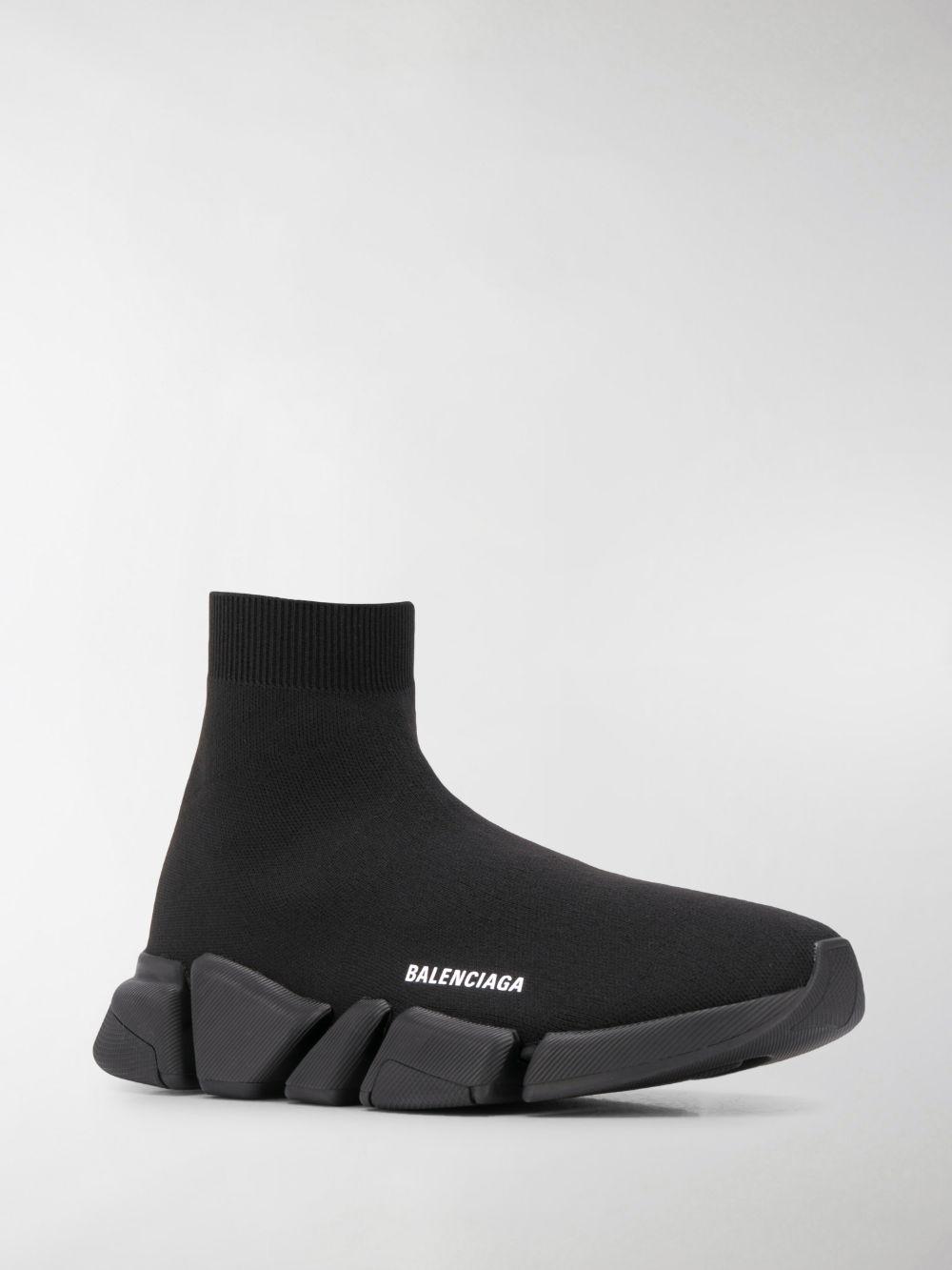 Balenciaga Synthetic Speed 2.0 Stretch-knit Mid-top Trainers in Black ...