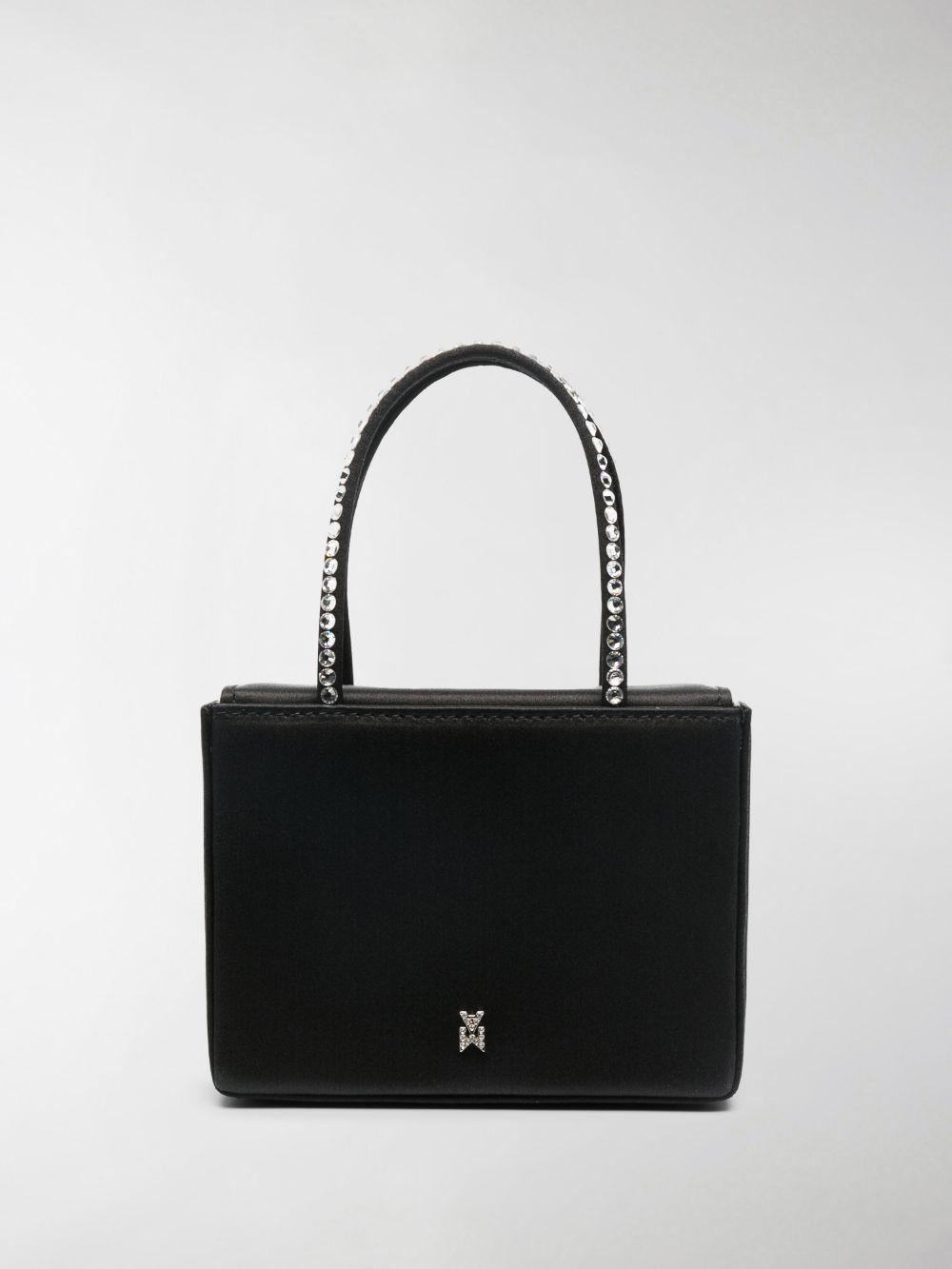 AMINA MUADDI Leather Crystal-embellished Tote Bag in Black - Lyst