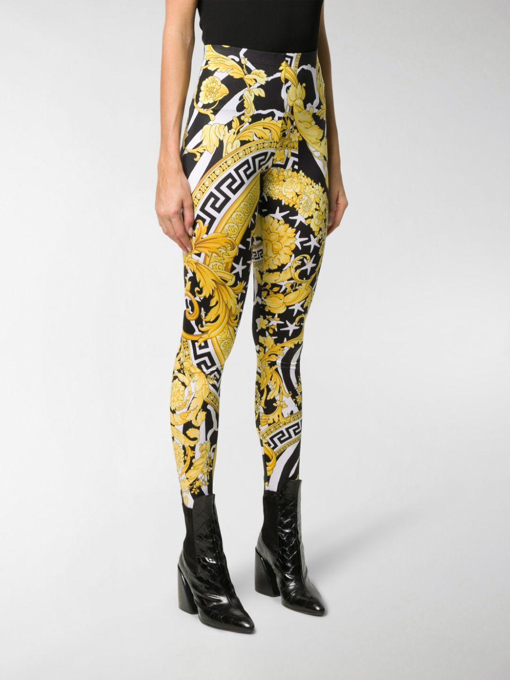 versace mesh leggings