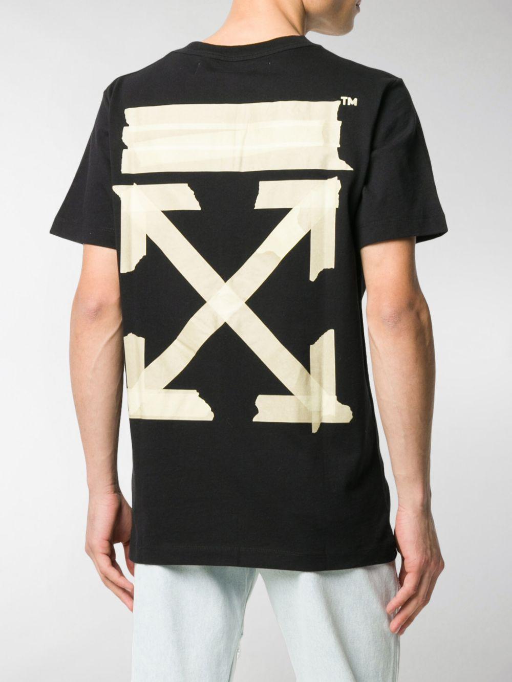 Off-White c/o Virgil Abloh Tape Arrows Oversized T-shirt in Black for Men |  Lyst