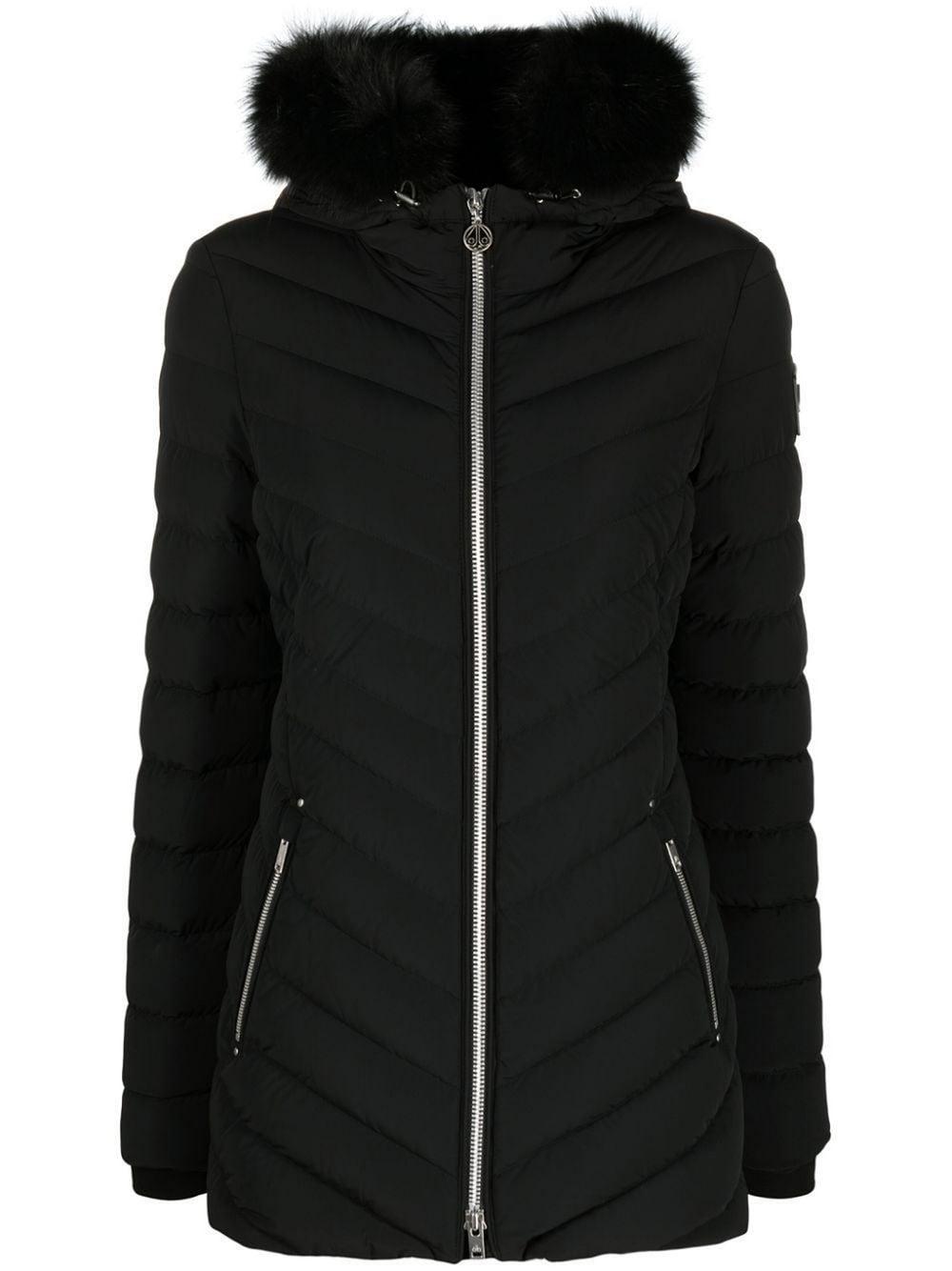 Moose Knuckles Roselawn Zipup Padded Jacket in Black Lyst