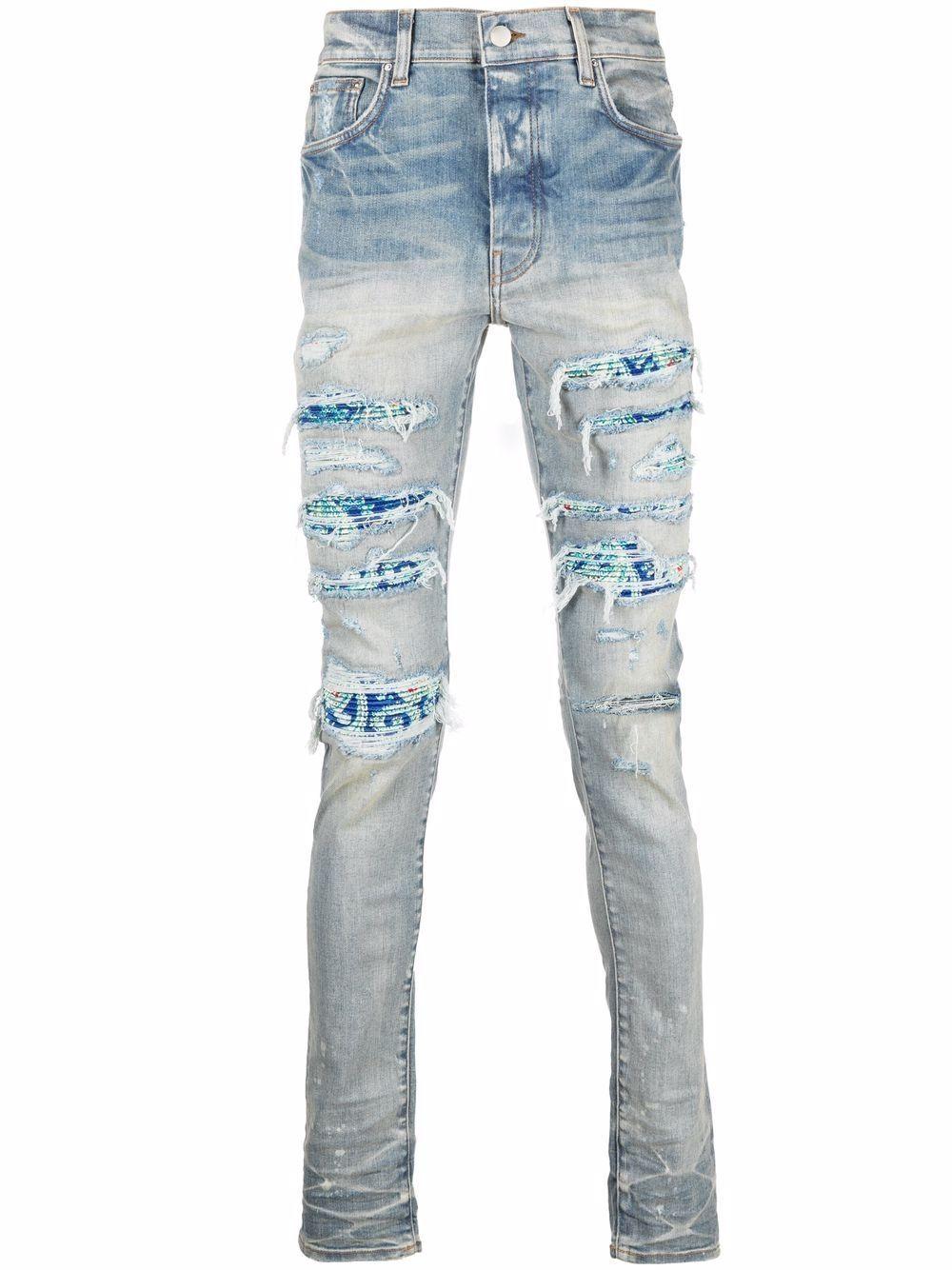 Amiri Pj Thrasher Skinny Jeans in Blue for Men | Lyst