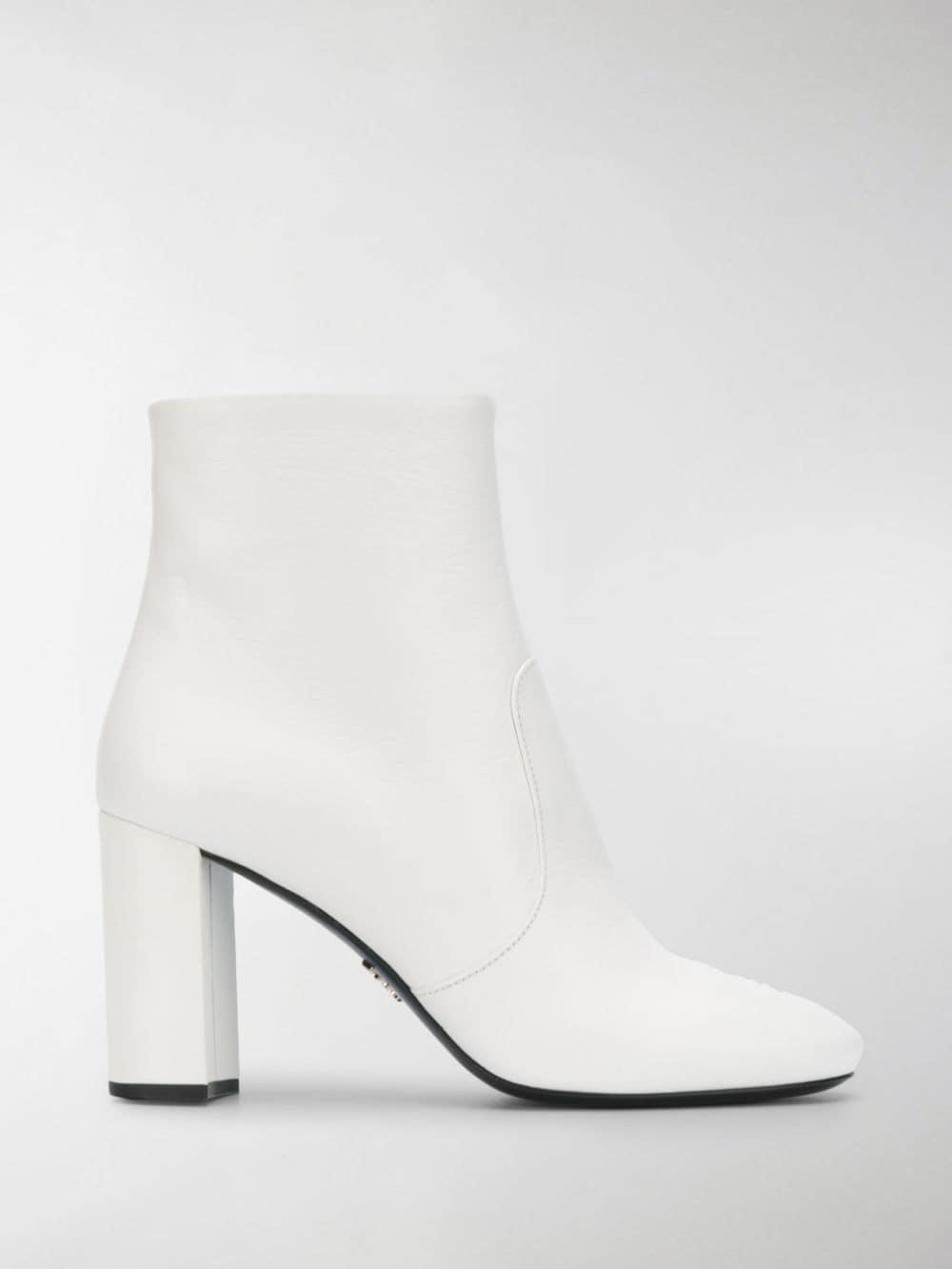 prada block heel boot