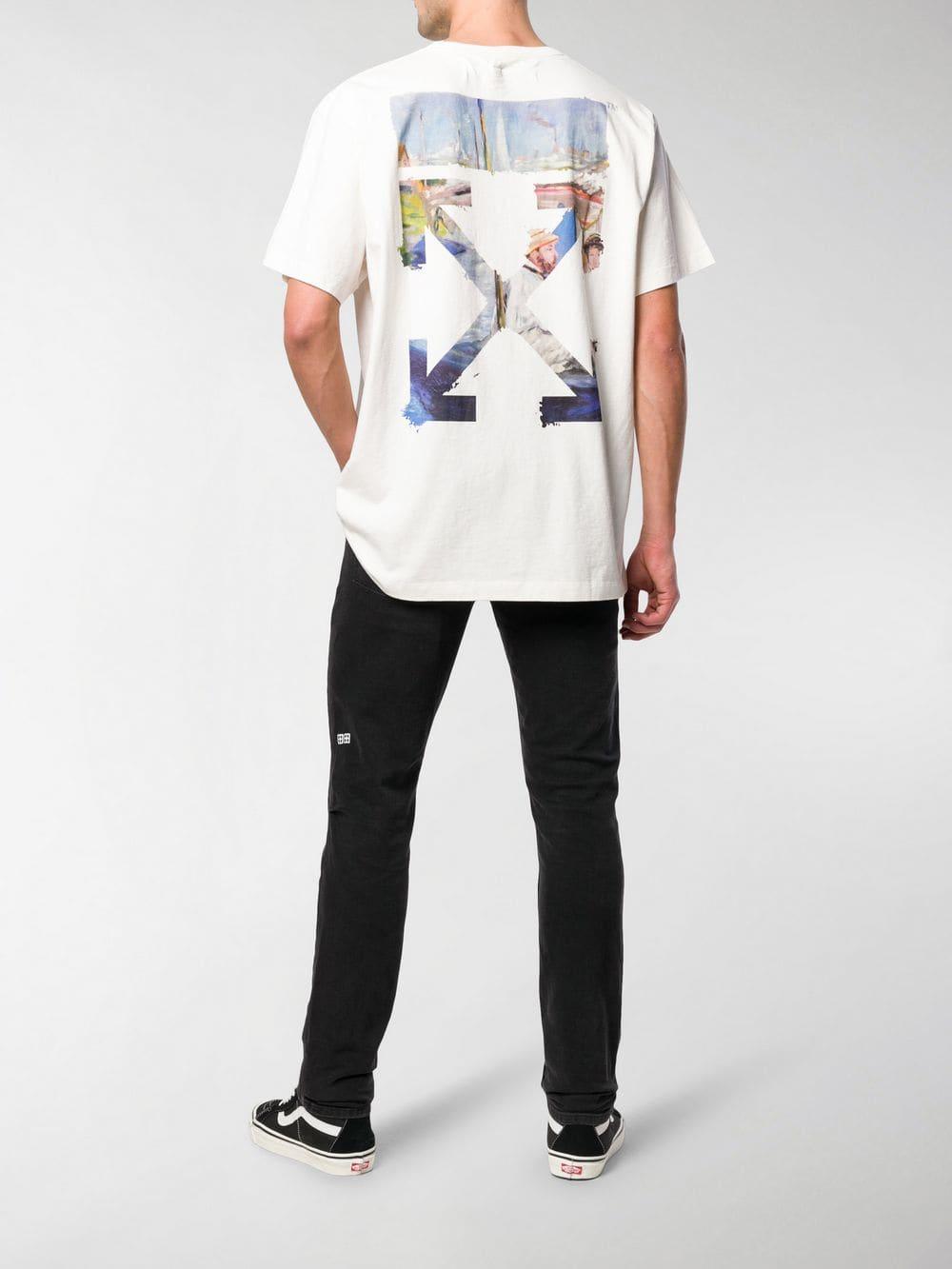 Off-White c/o Virgil Abloh Baumwolle T-Shirt mit buntem Pfeil-Print in Weiß  für Herren - Lyst
