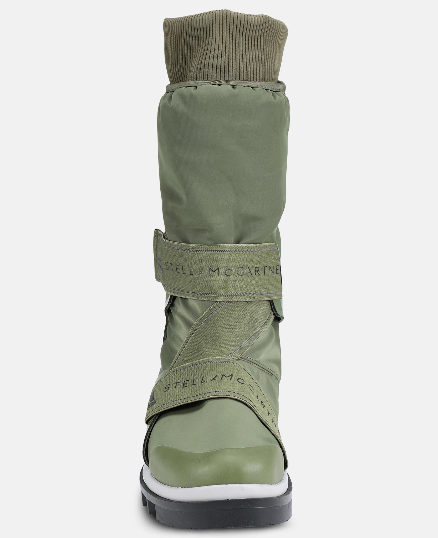 Adidas By Stella Mccartney Logo Snow Boots In Khaki Green Lyst