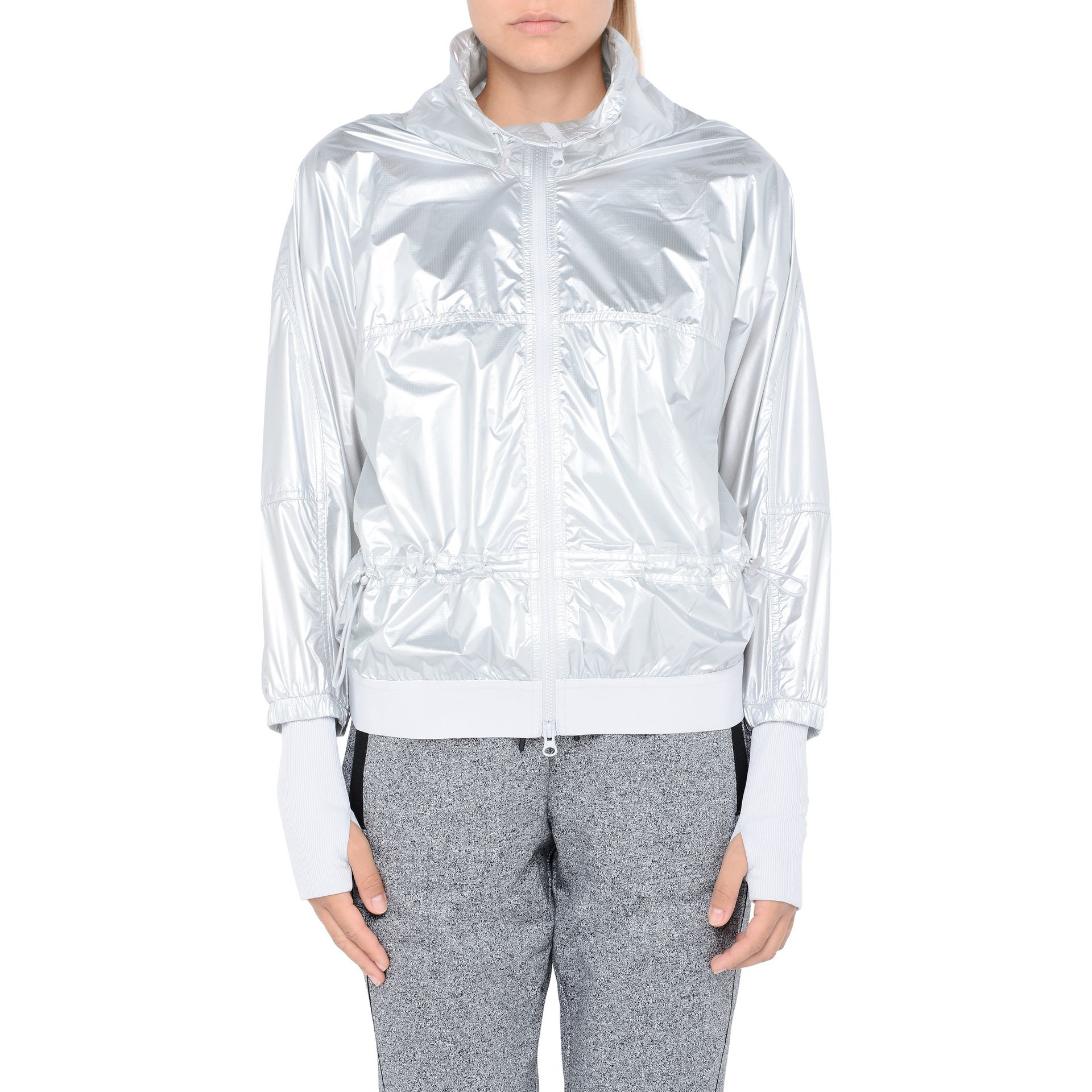 Lyst adidas By Stella McCartney Metallic Silver Run Jacket in Metallic