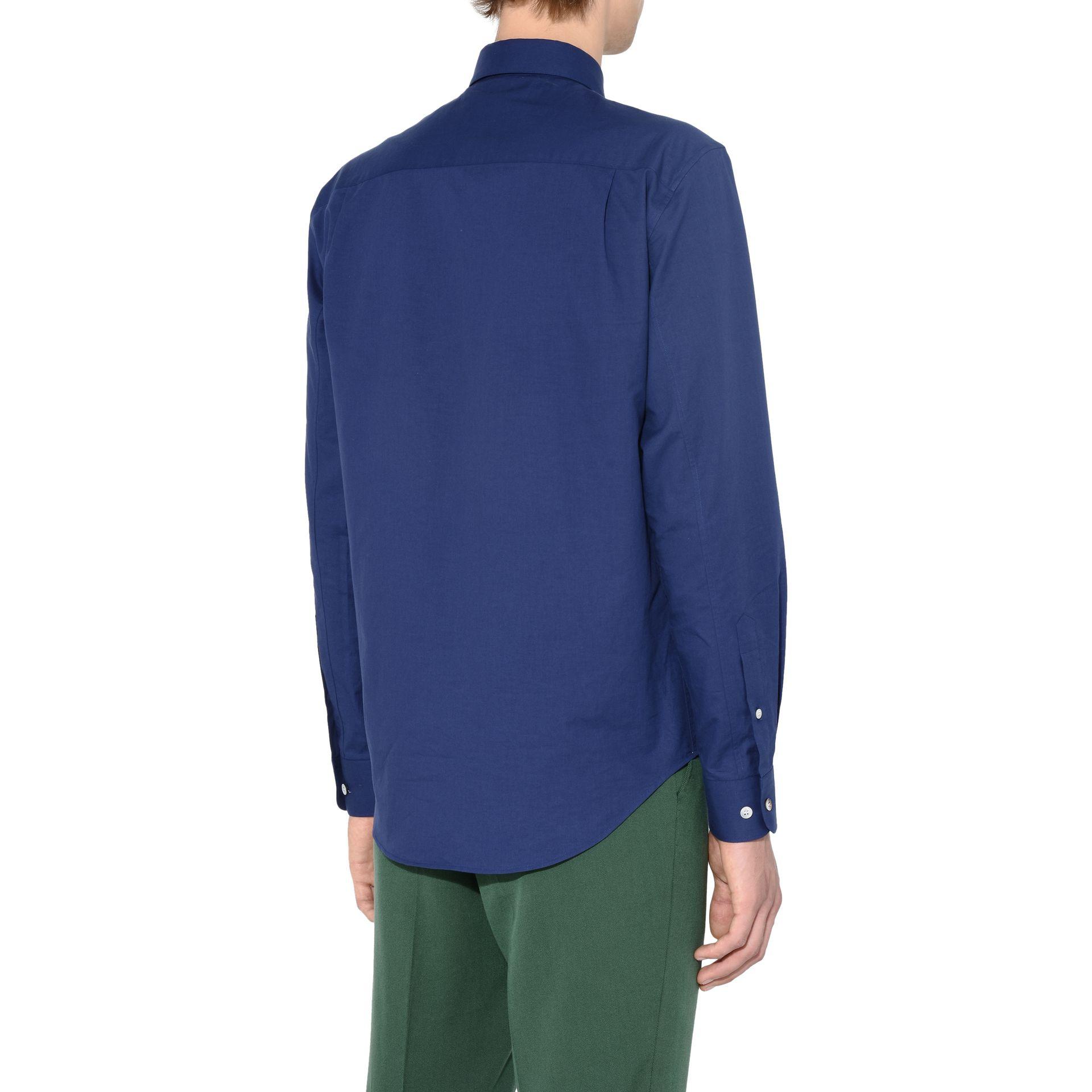 Stella McCartney Ink Embroidered Cotton Shirt in Blue for Men - Lyst
