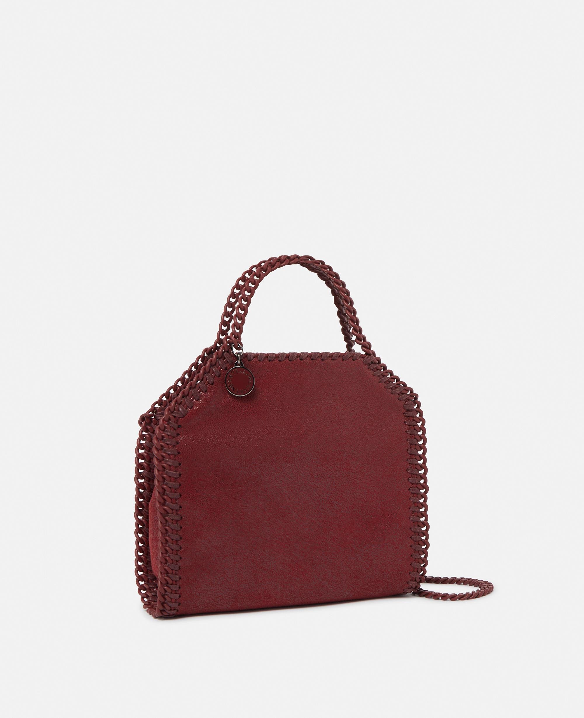Falabella Tiny Enamel Tote Bag Ruby