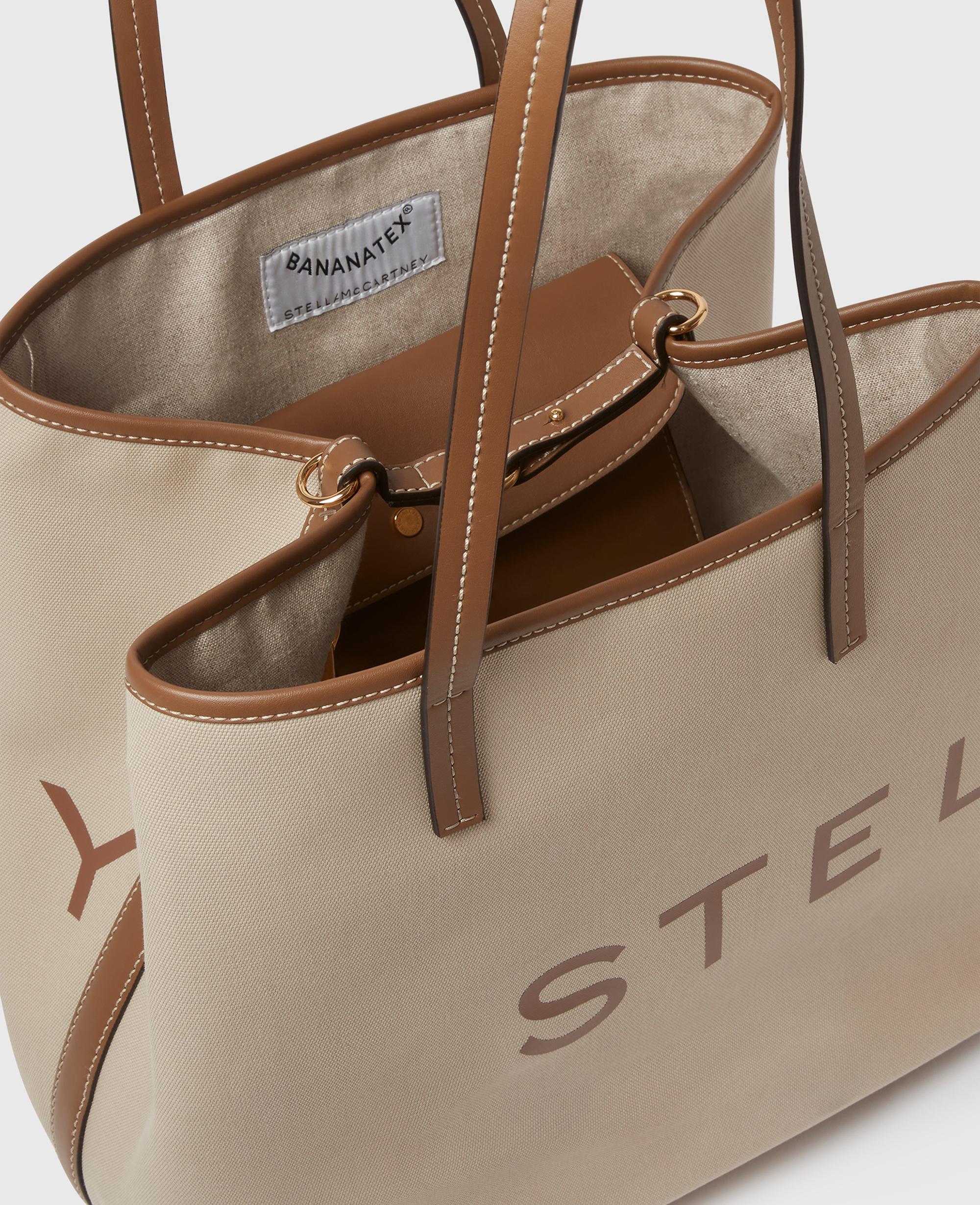 エシカル【Stella McCartney】SMC Bananatex ラージトートバッグ Women ブラック＆ホワイト SMC Bananatex® ラージトートバッグ