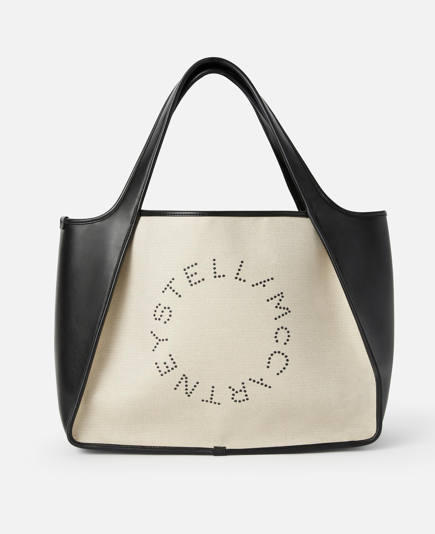 Stella McCartney Cotton Stella Logo Tote Bag in Beige (Natural) - Lyst