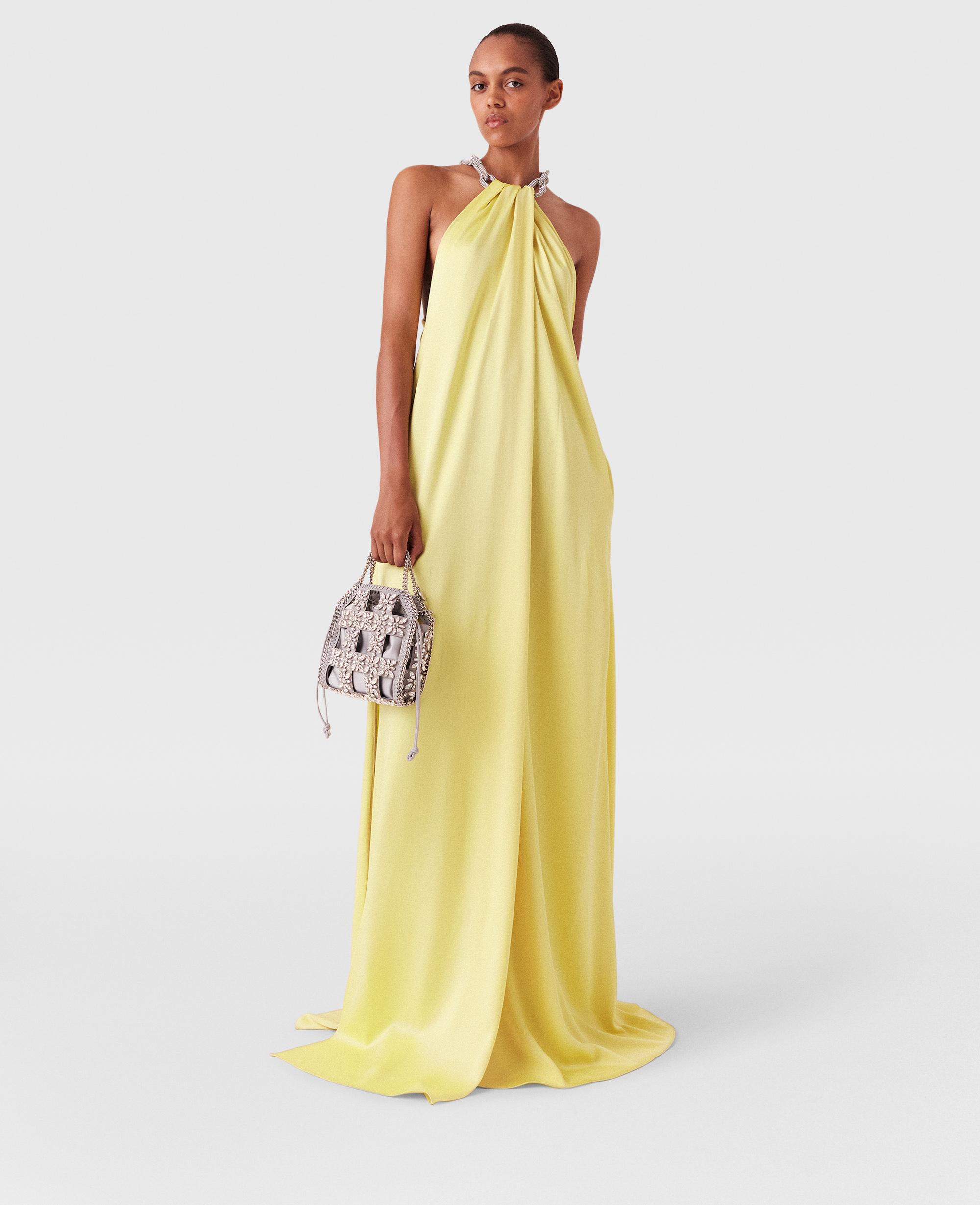 【関税&送料込】Stella Mccartney Chain Long Dress STELLA MCCARTNEY Chain-embellished satin gown | NET-A-PORTER