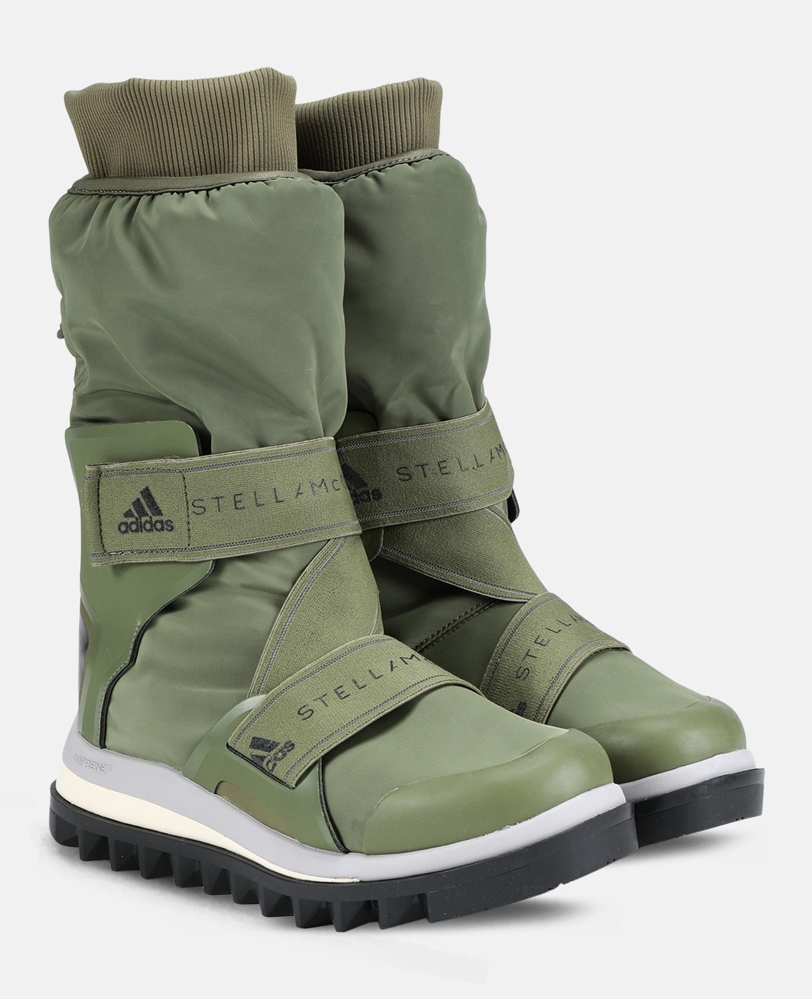 adidas By Stella McCartney Logo Snow Boots in Khaki (Green) | Lyst
