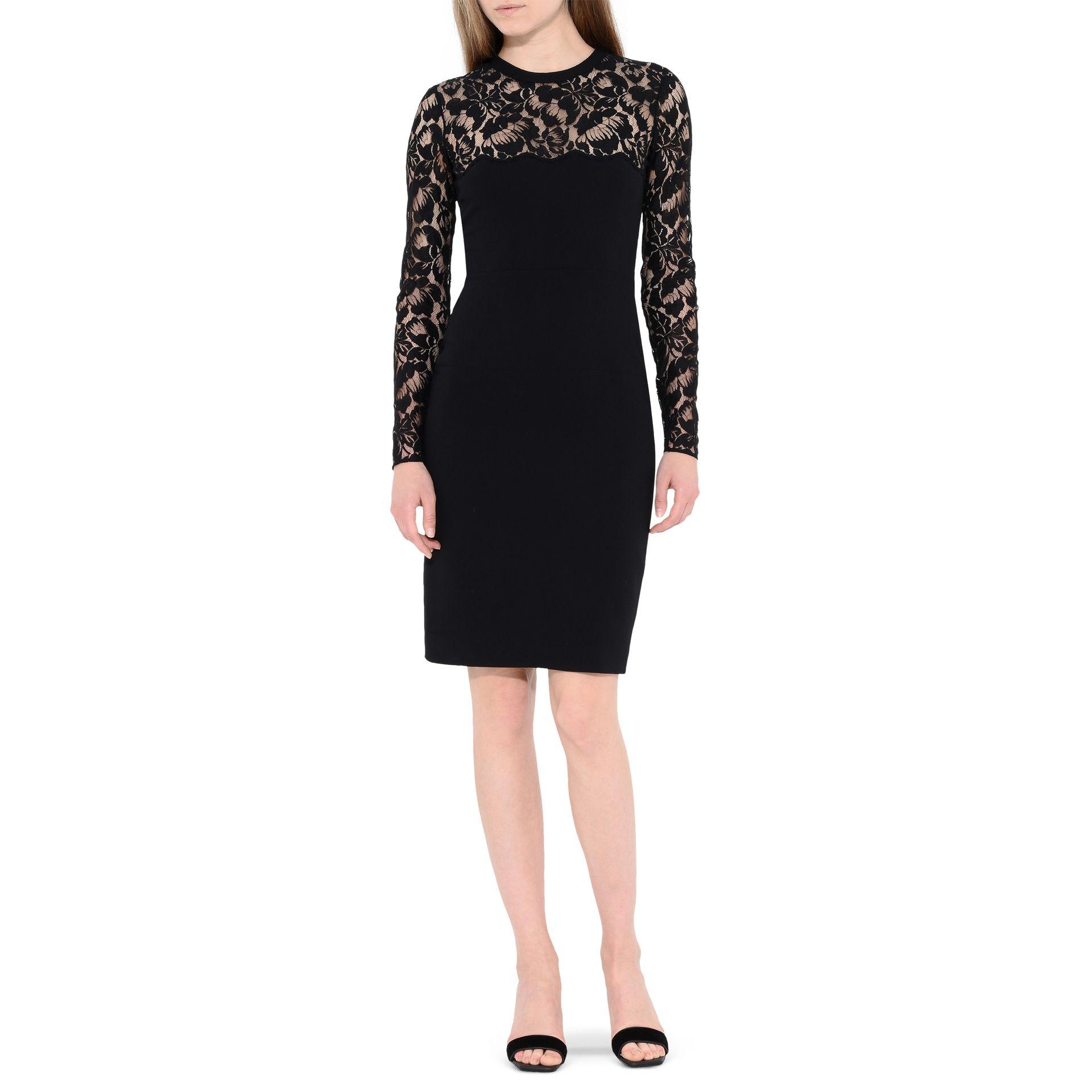 stella mccartney black lace dress