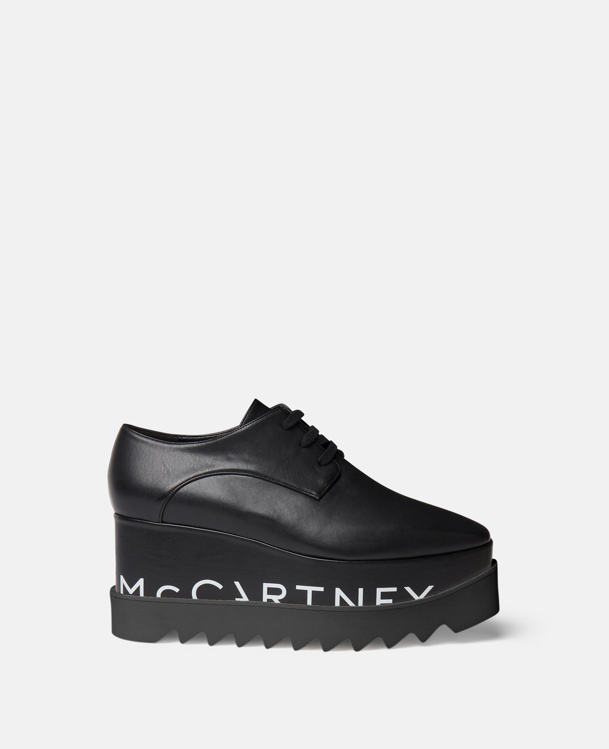 Stella McCartney Elyse Logo Platform Shoes in Black | Lyst