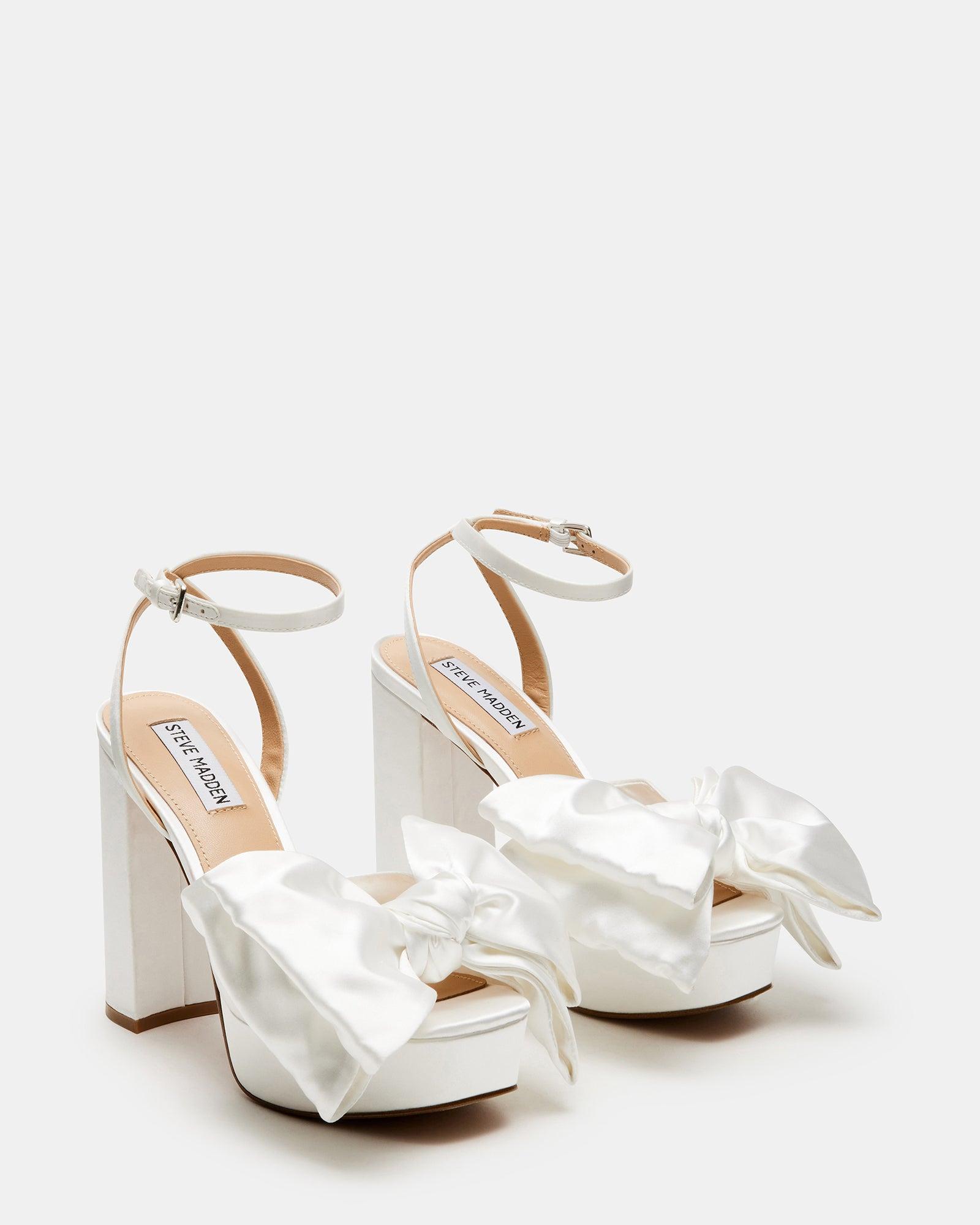 steve madden lively satin bow platform dress sandals NIB Steve Madden Silky Black Satin Bow Slides Sandals Sz 6