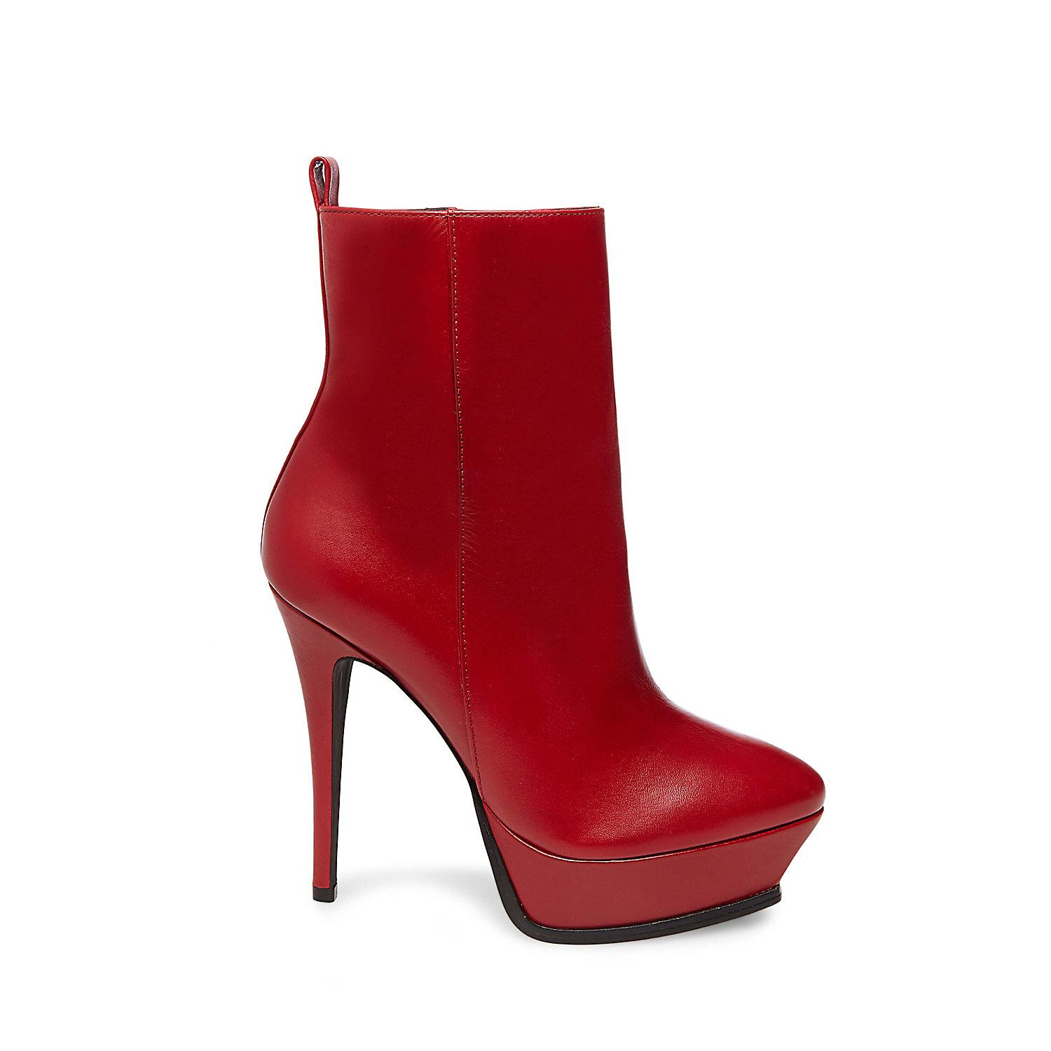 steve madden red leather boots