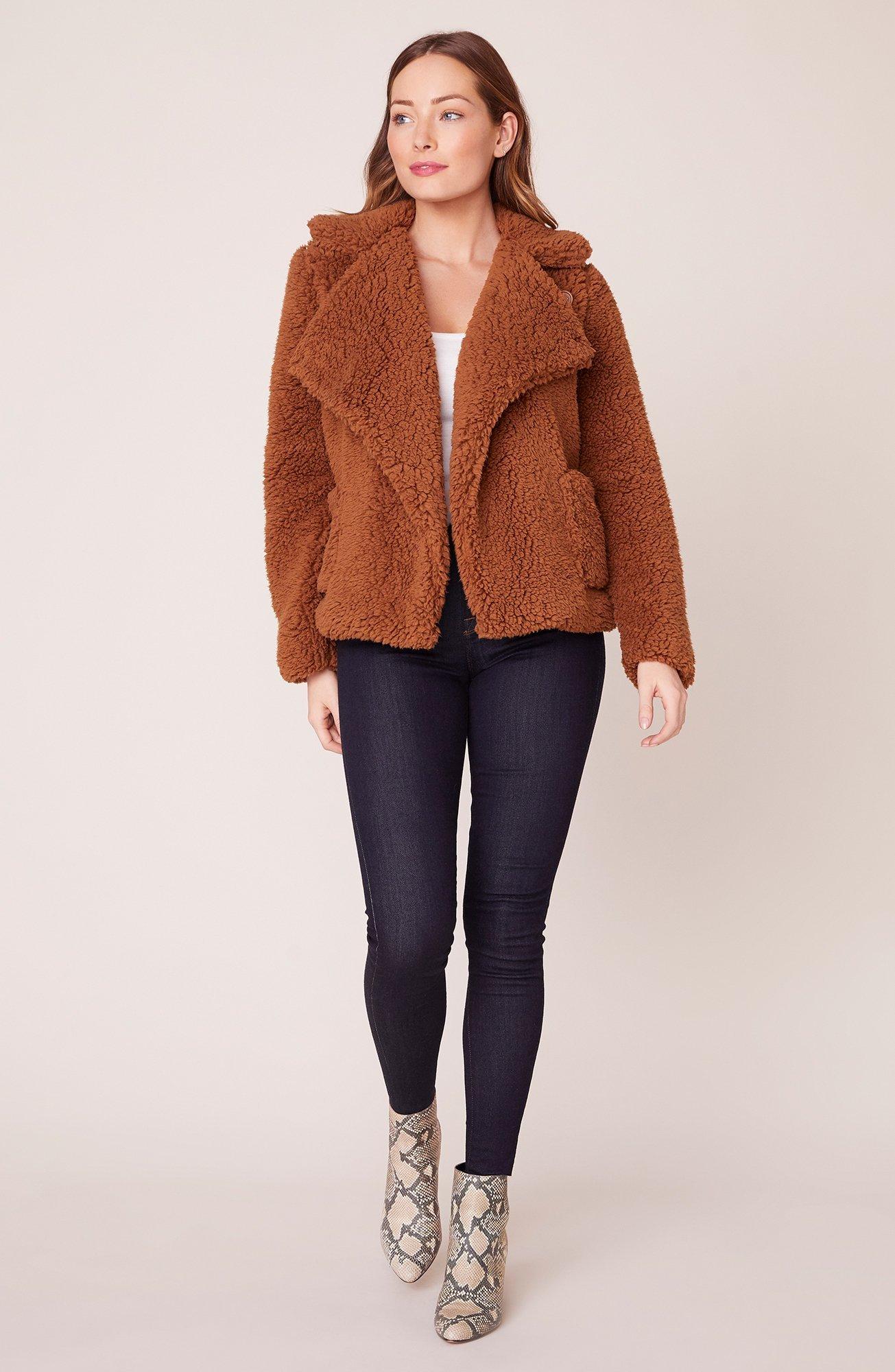 Jack by bb dakota soft skills faux fur jacket Clearance