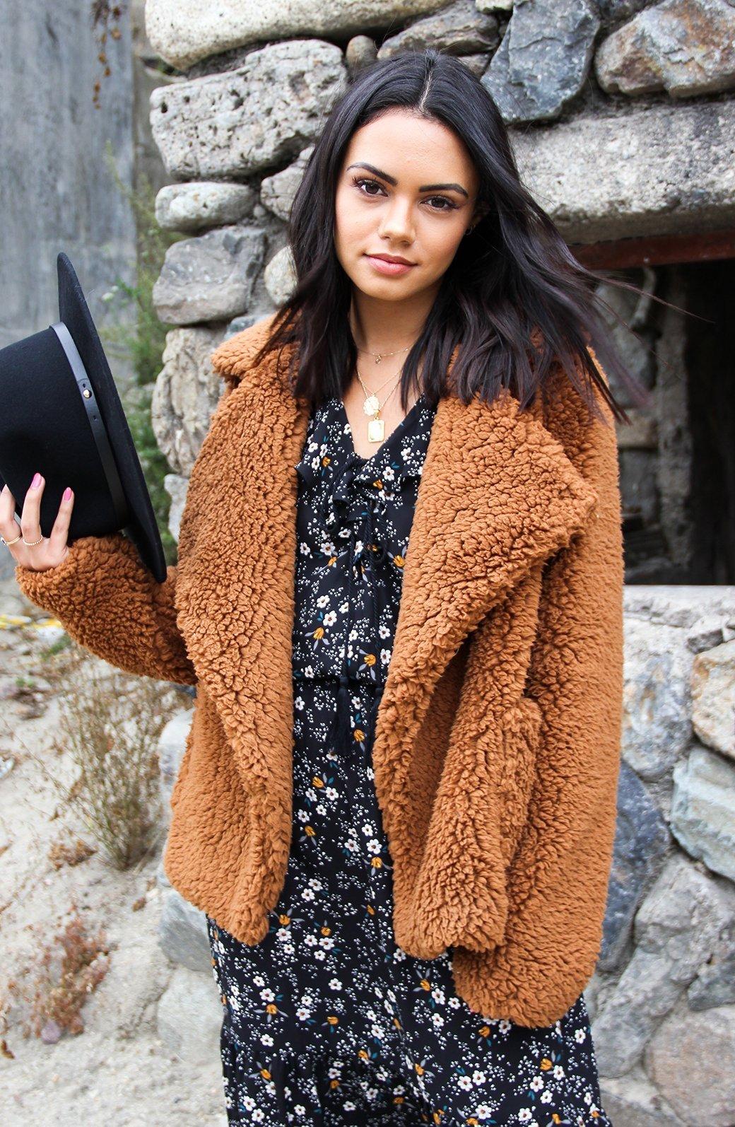 Jack by bb dakota soft skills faux fur jacket Clearance