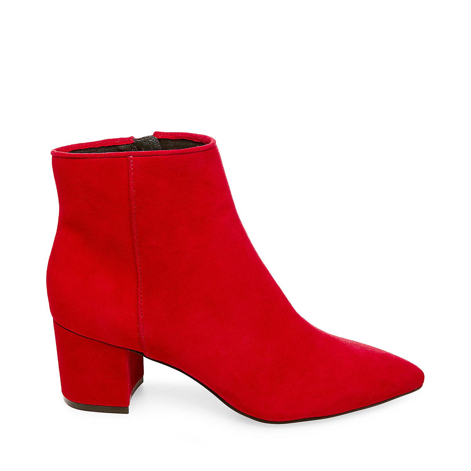 steve madden red suede boots