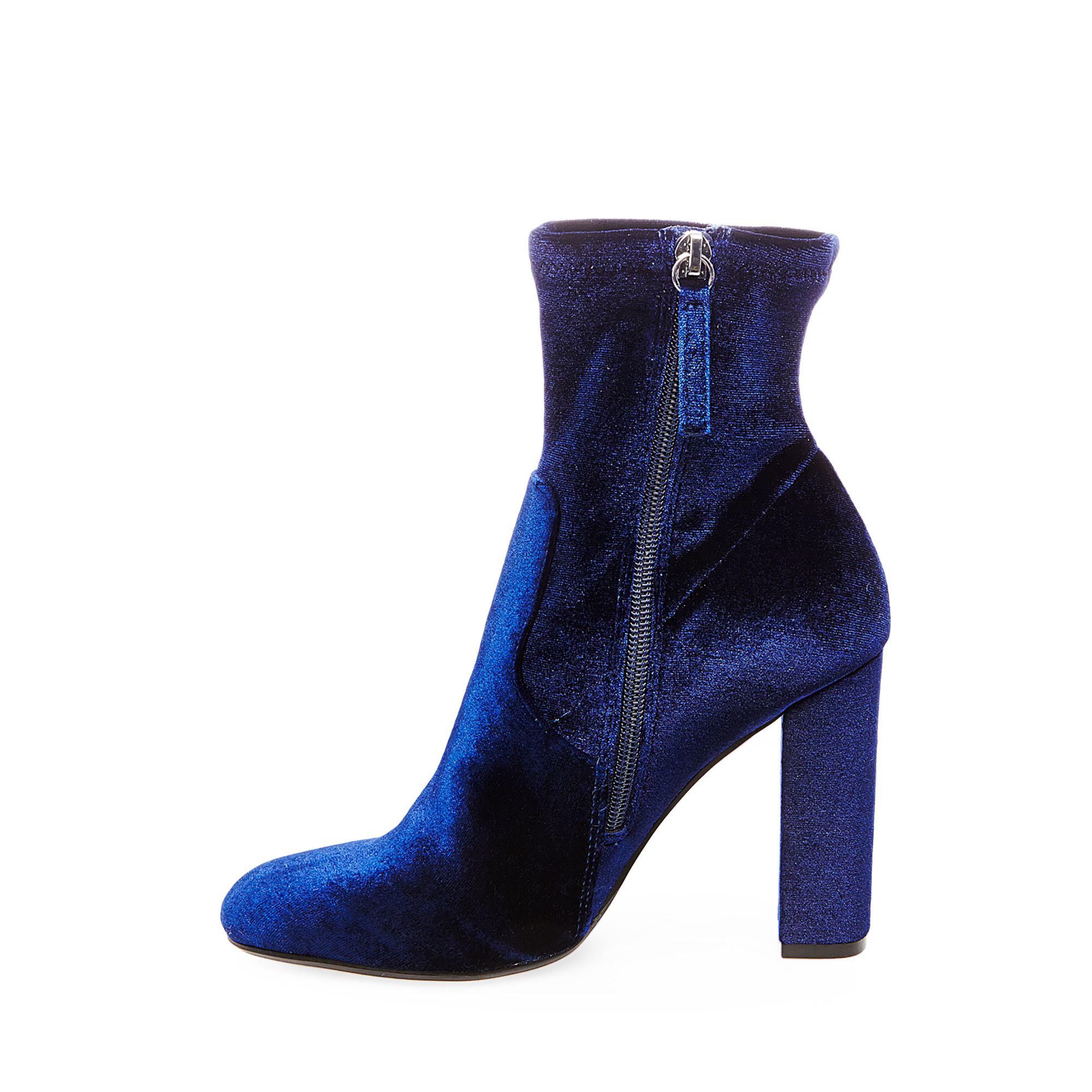 steve madden blue velvet shoes