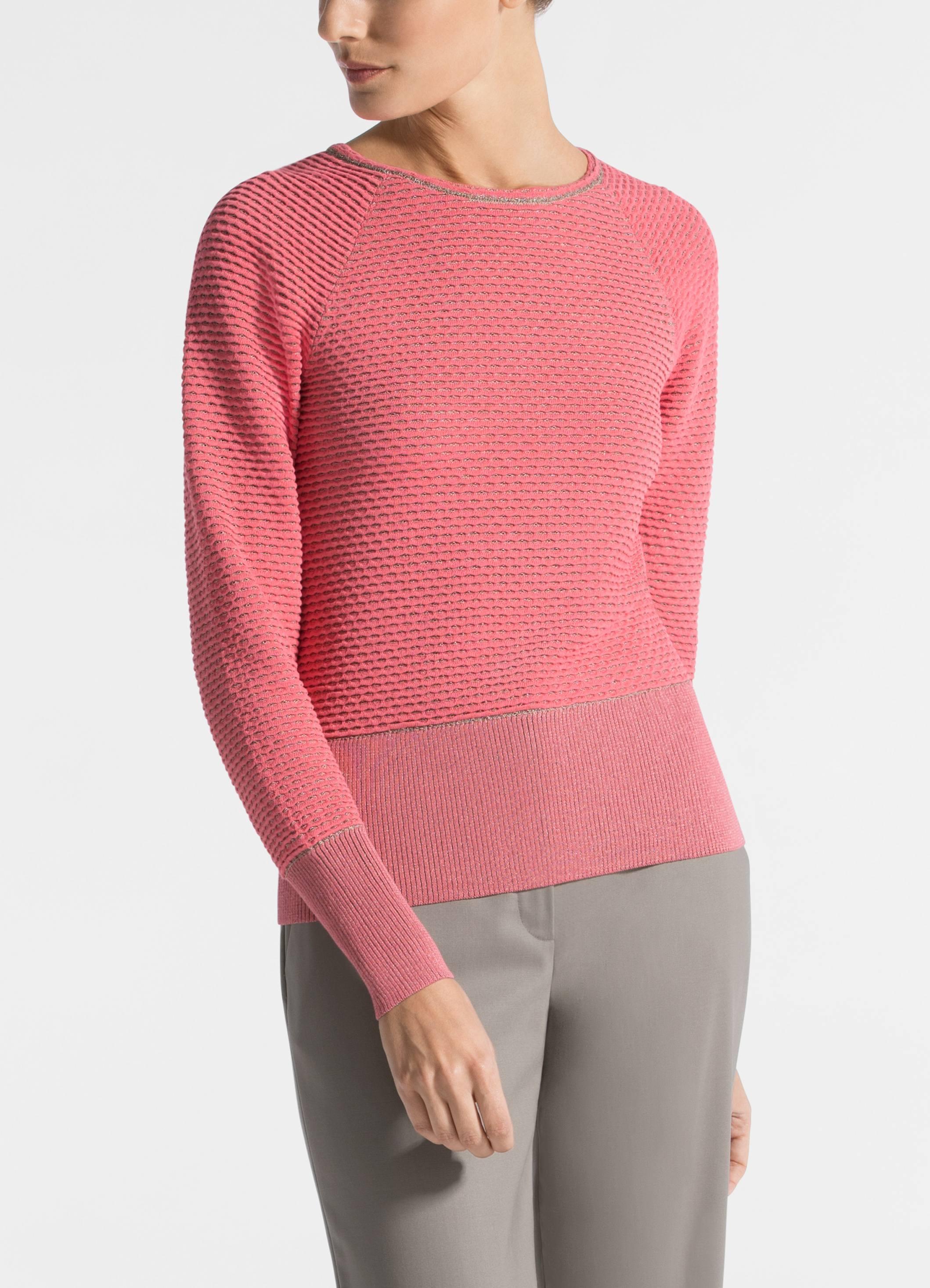 St. John Brenna Knit Raglan Sweater in Coral (Pink) Lyst