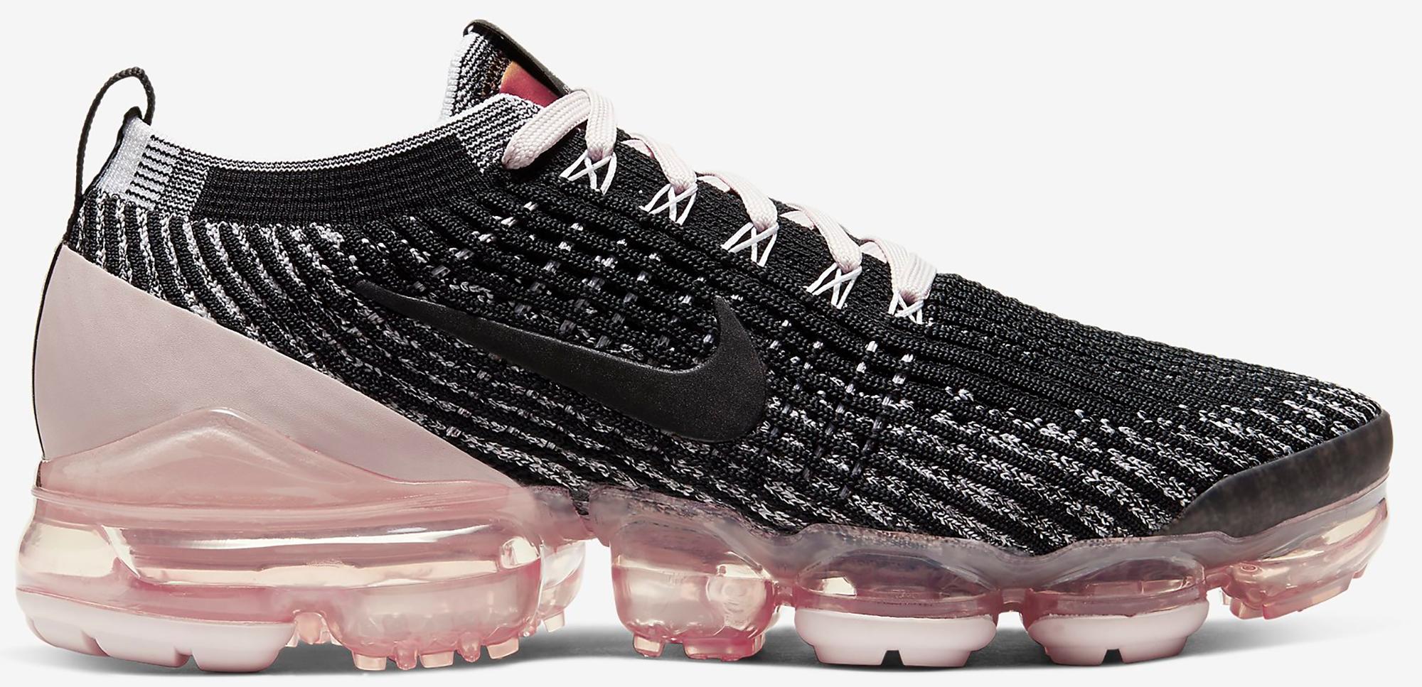 vapormax flyknit 3 black and pink