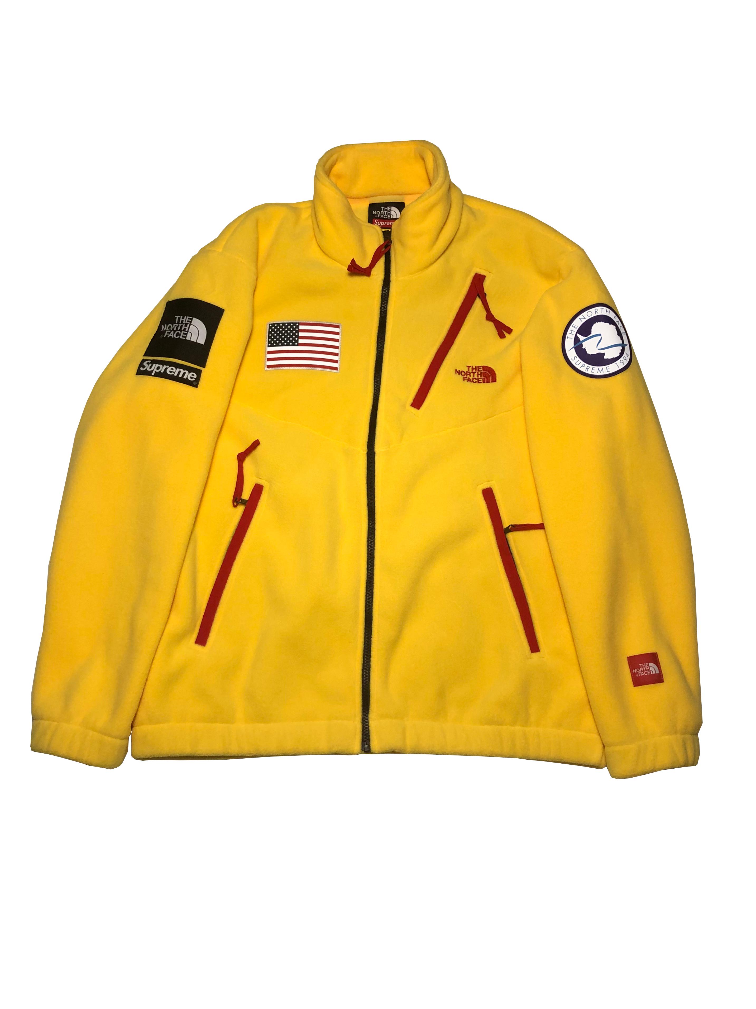 supreme the north face trans antarctica expedition fleece jacket olive