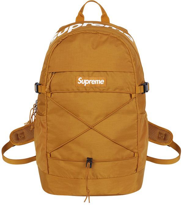 gold supreme backpack