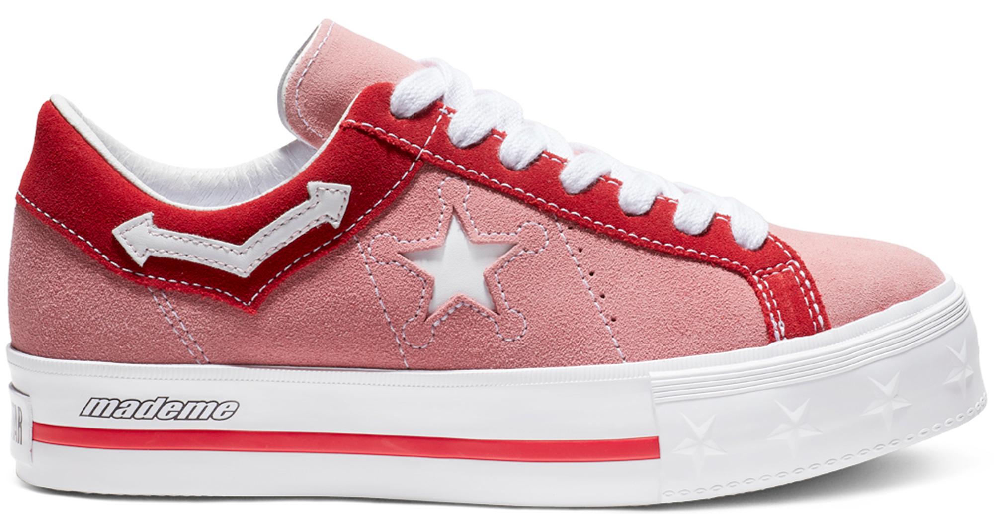 converse pink one star