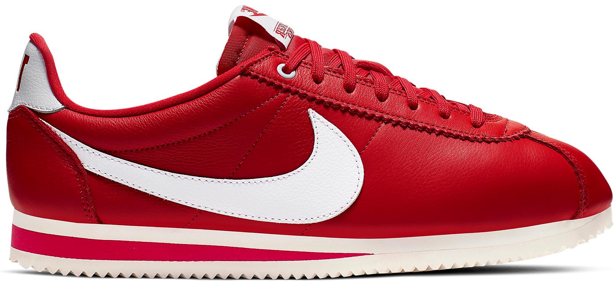 Nike Leather X Stranger Things Cortez (4th Of July) Shoe in Red/White