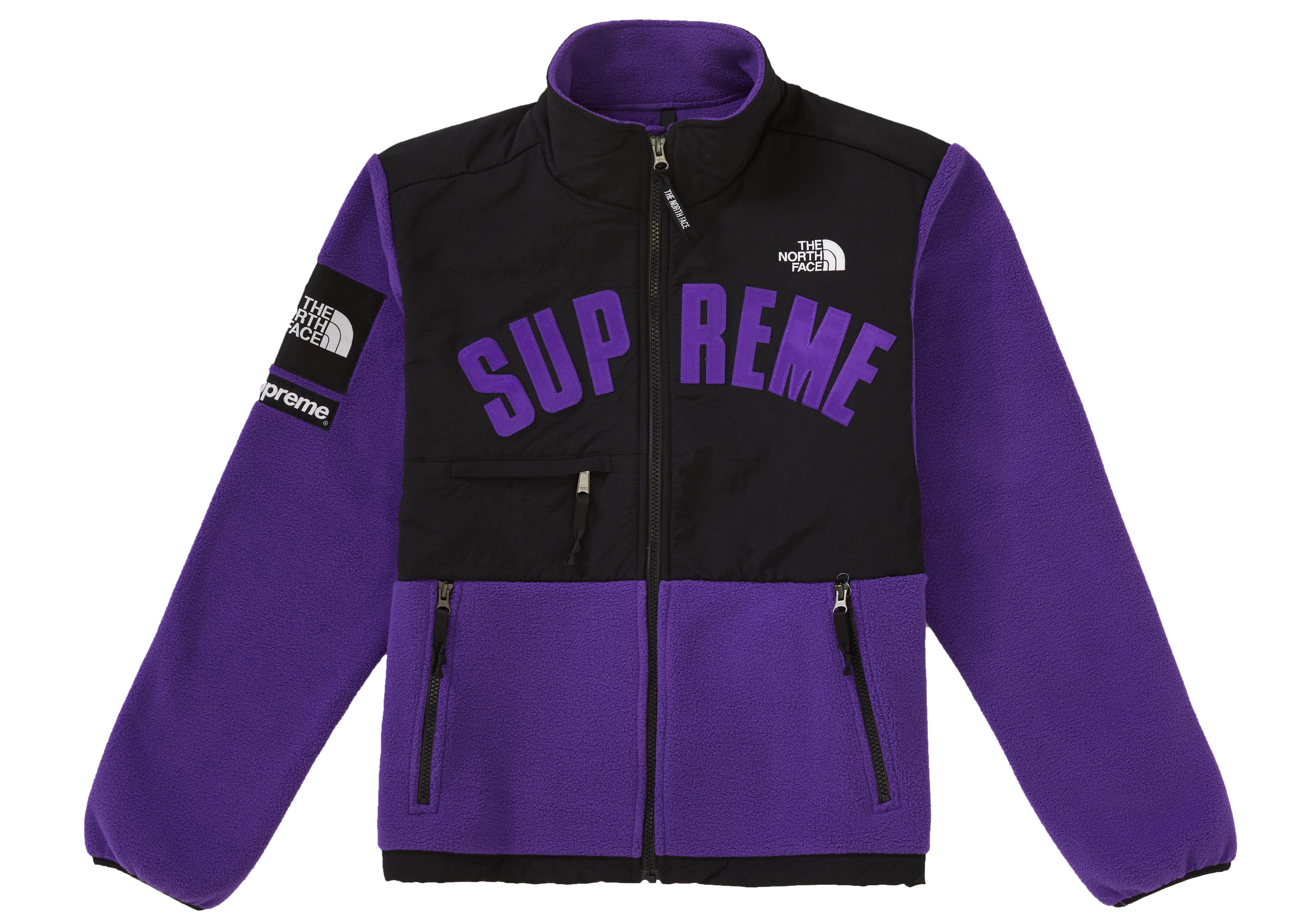 Supreme The North Face Arc Logo Denali Fleece Jacket in Purple for Men - Lyst
