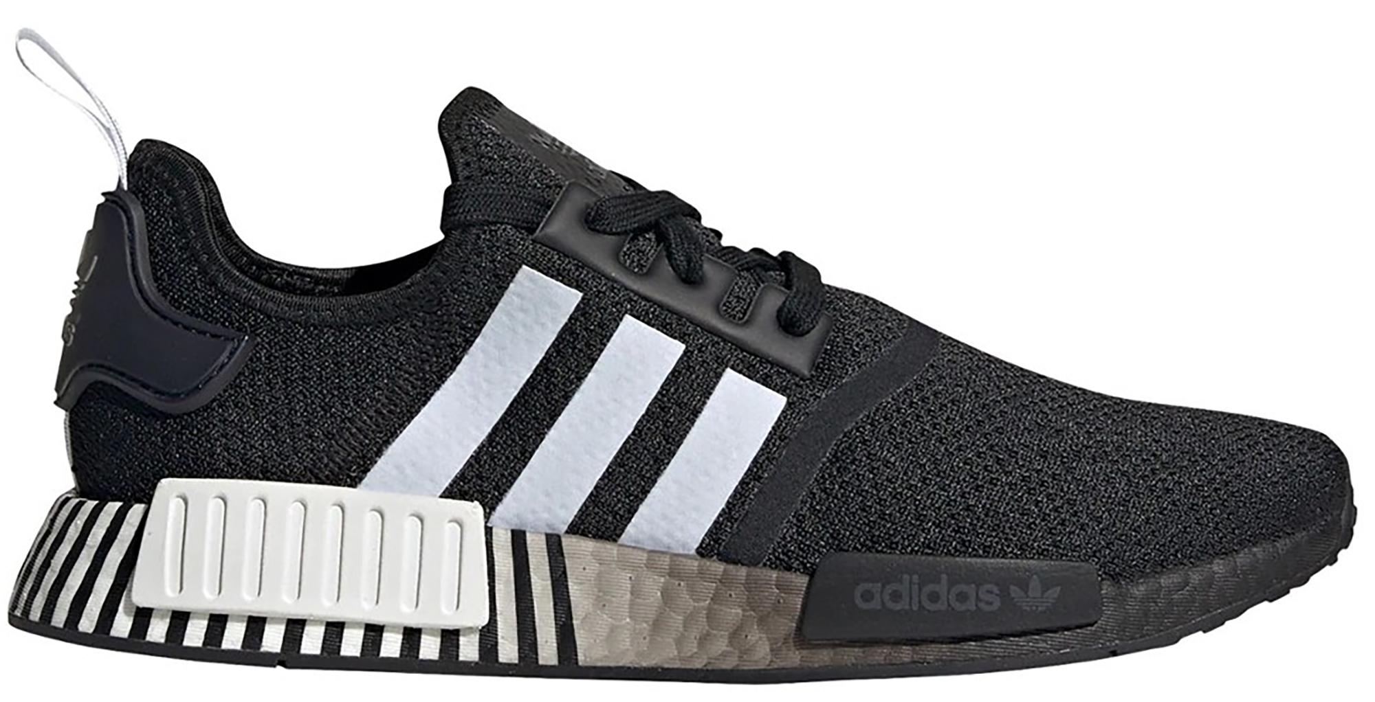 adidas nmd r1 white black gradient