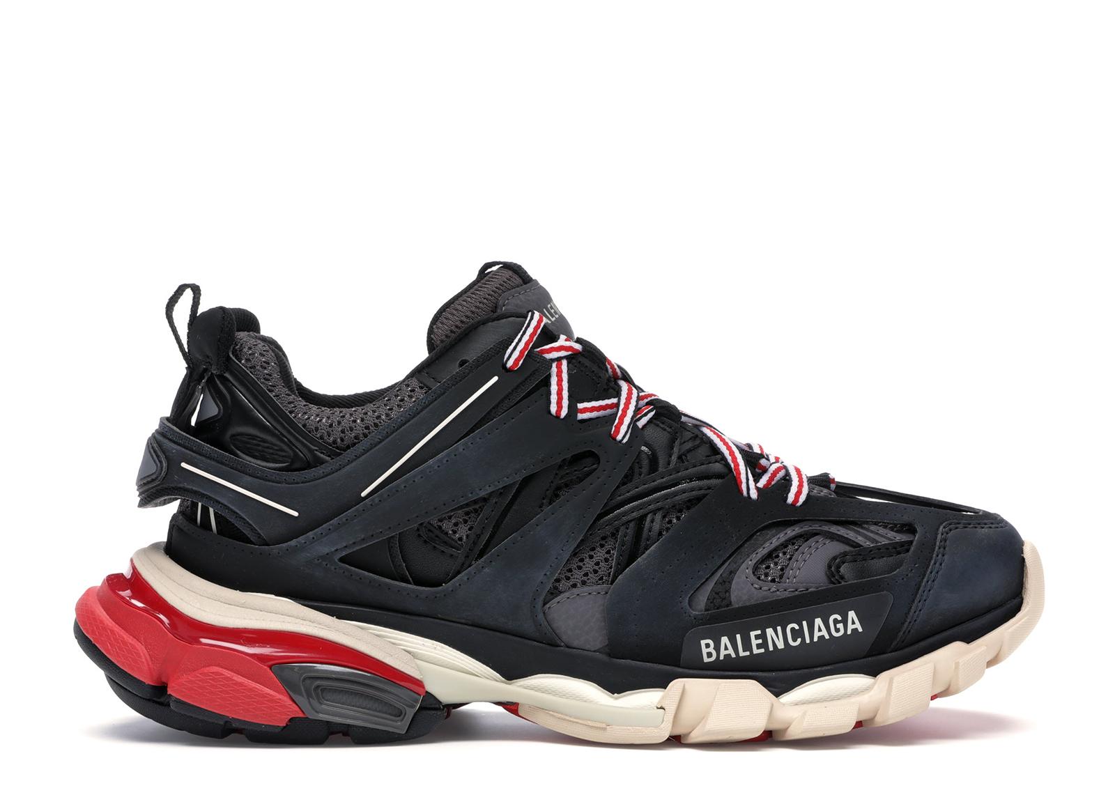 Balenciaga Synthetic Black & Red Track Sneakers - Save 42% - Lyst