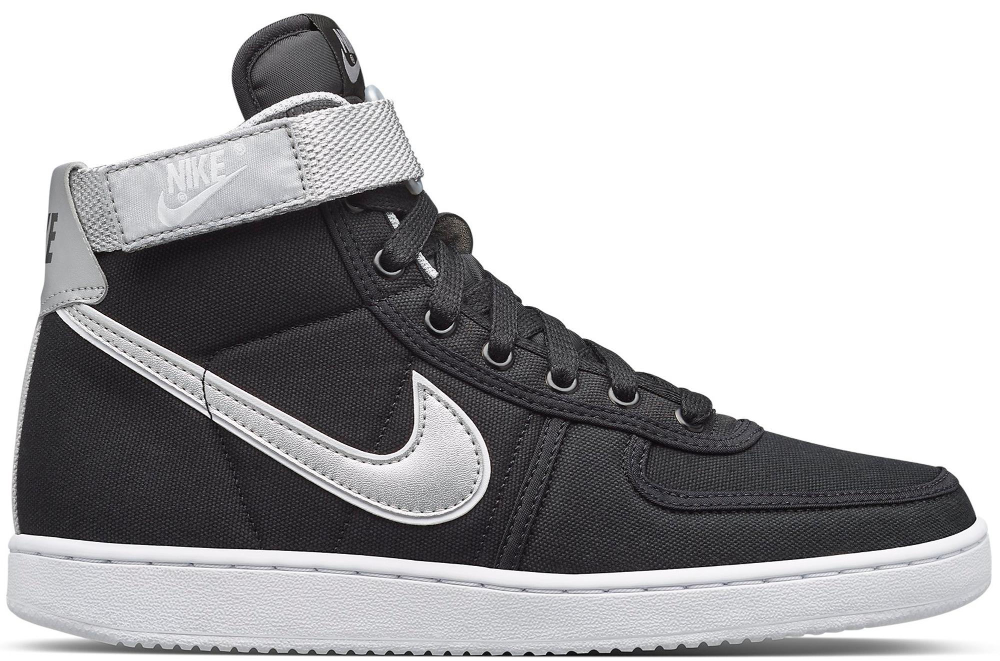 nike vandals black and silver