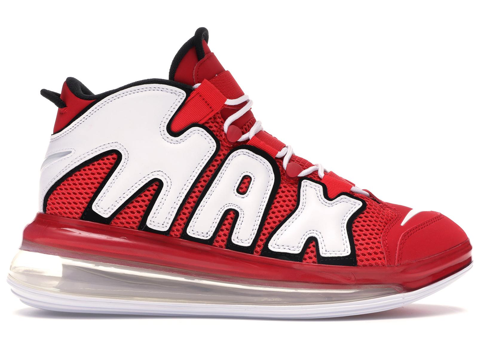 nike more uptempo red and white