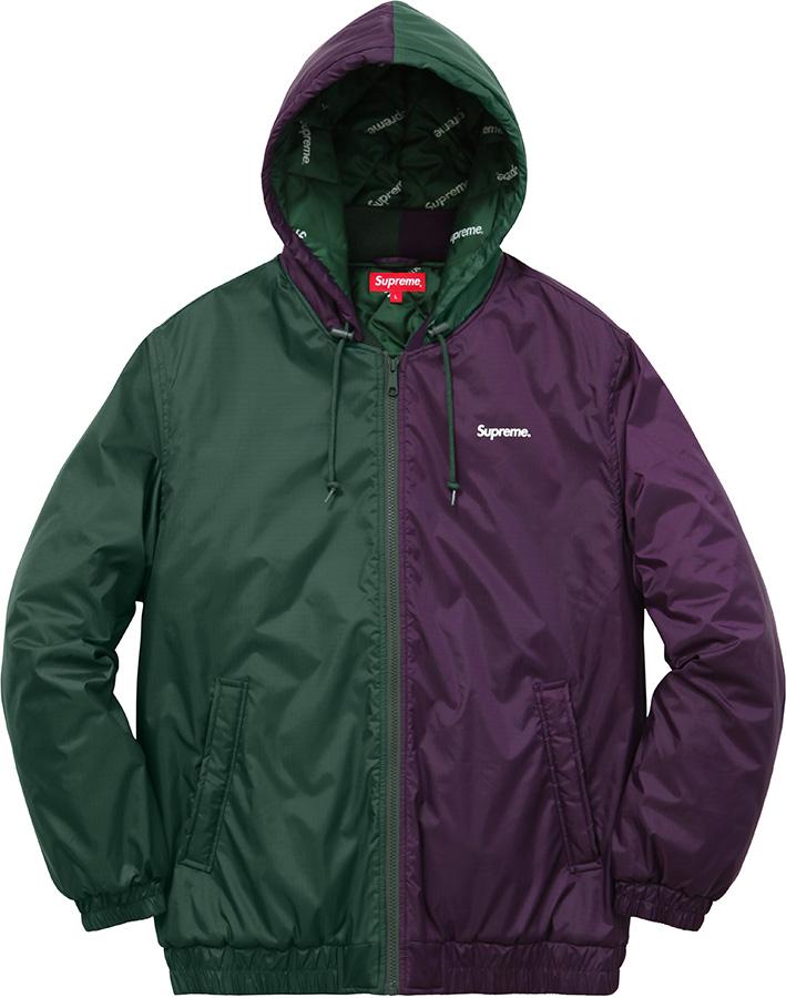 supreme green and purple jacket