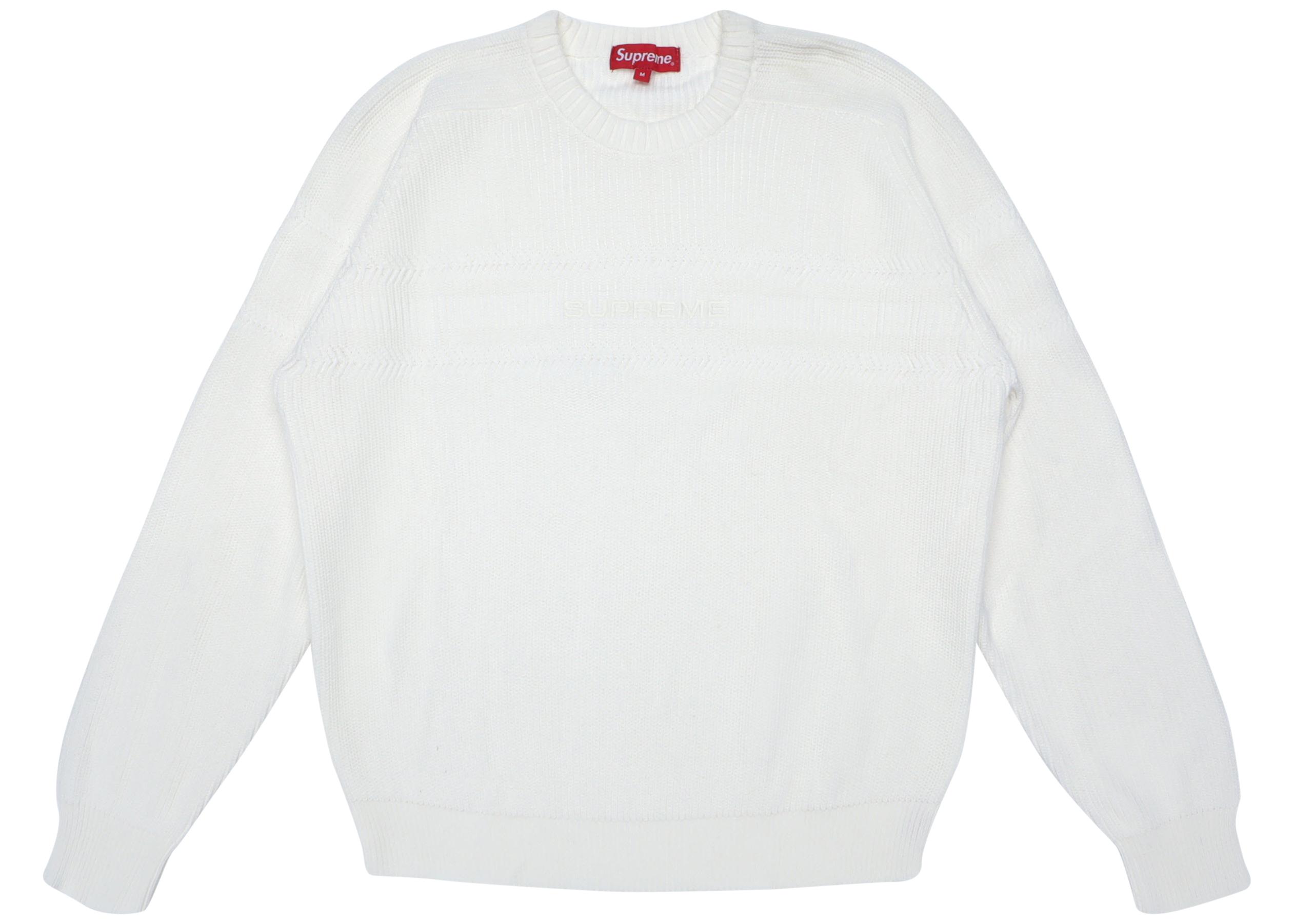 supreme striped raglan sweater