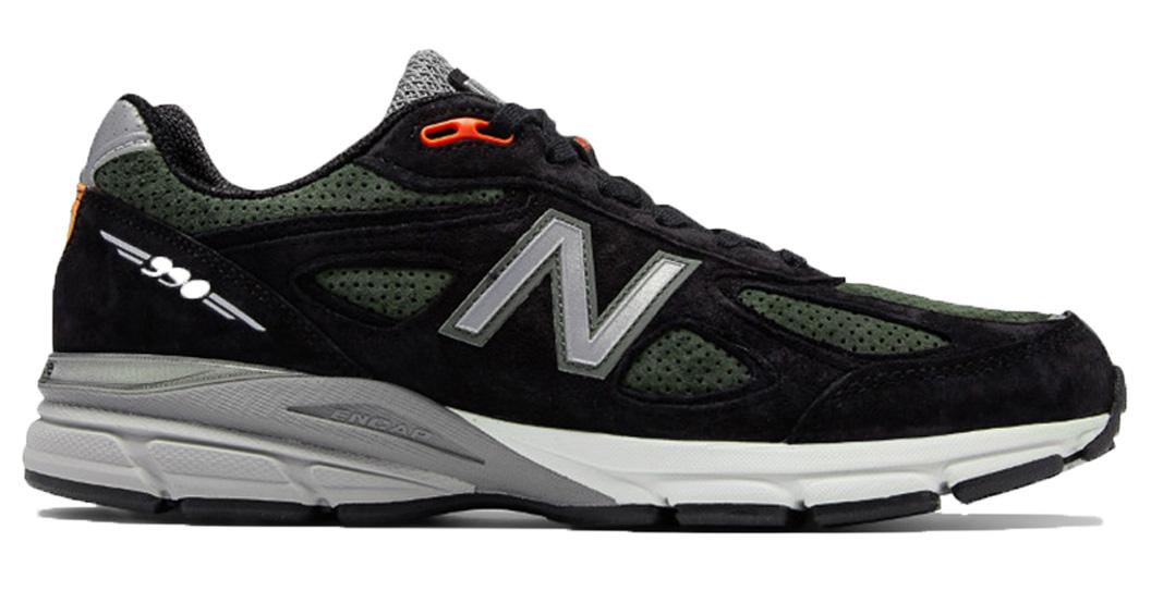 orange and black new balance 990