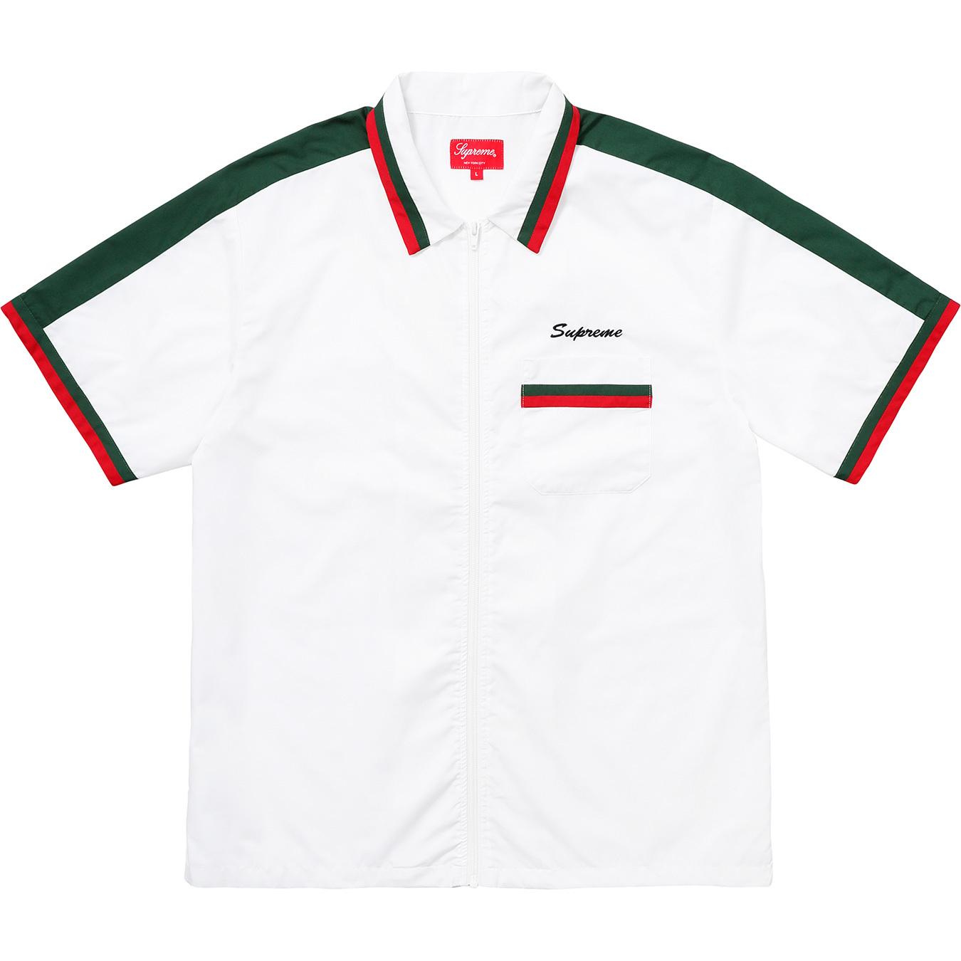 supreme zip up work shirt