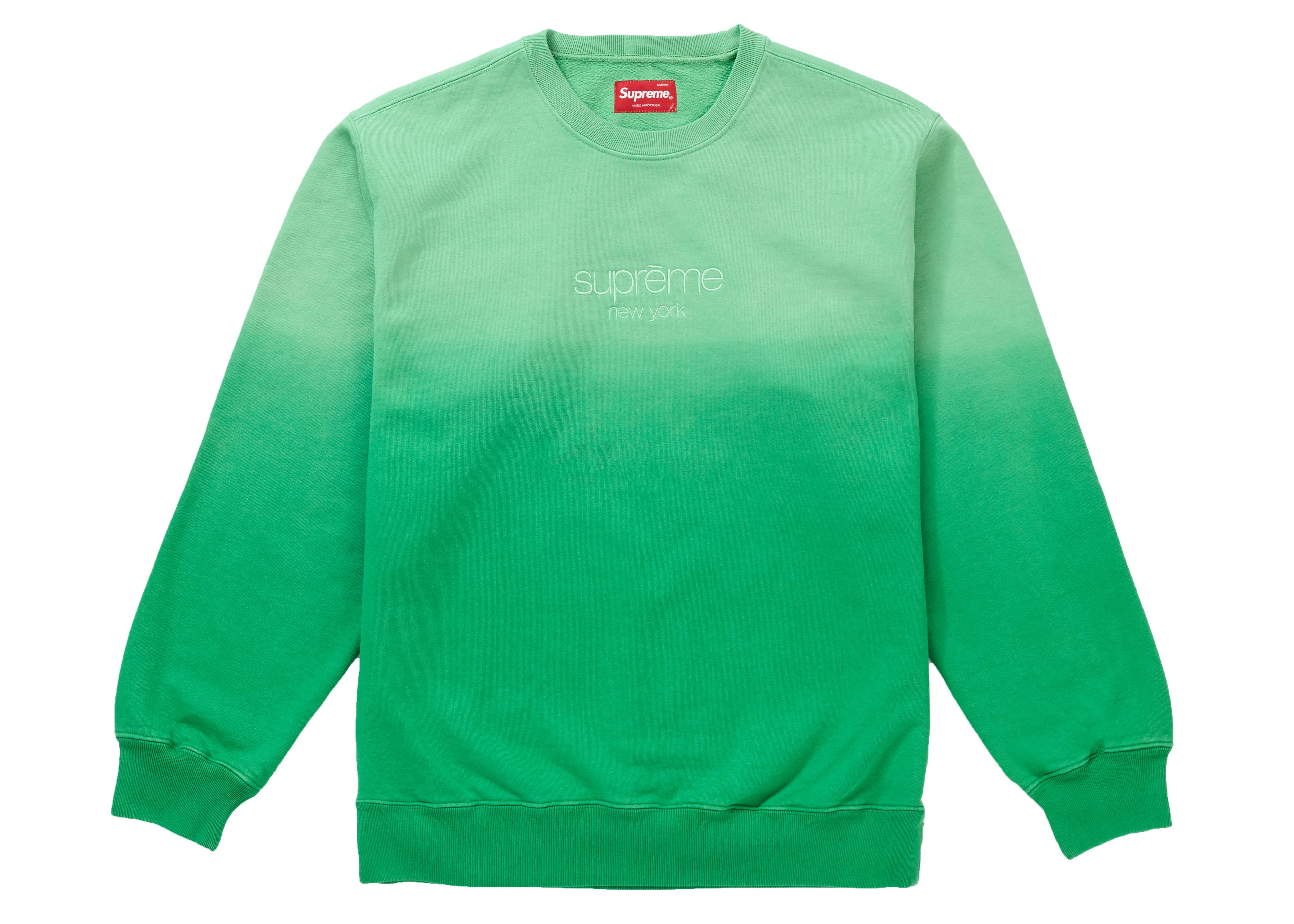 supreme dipped crewneck purple