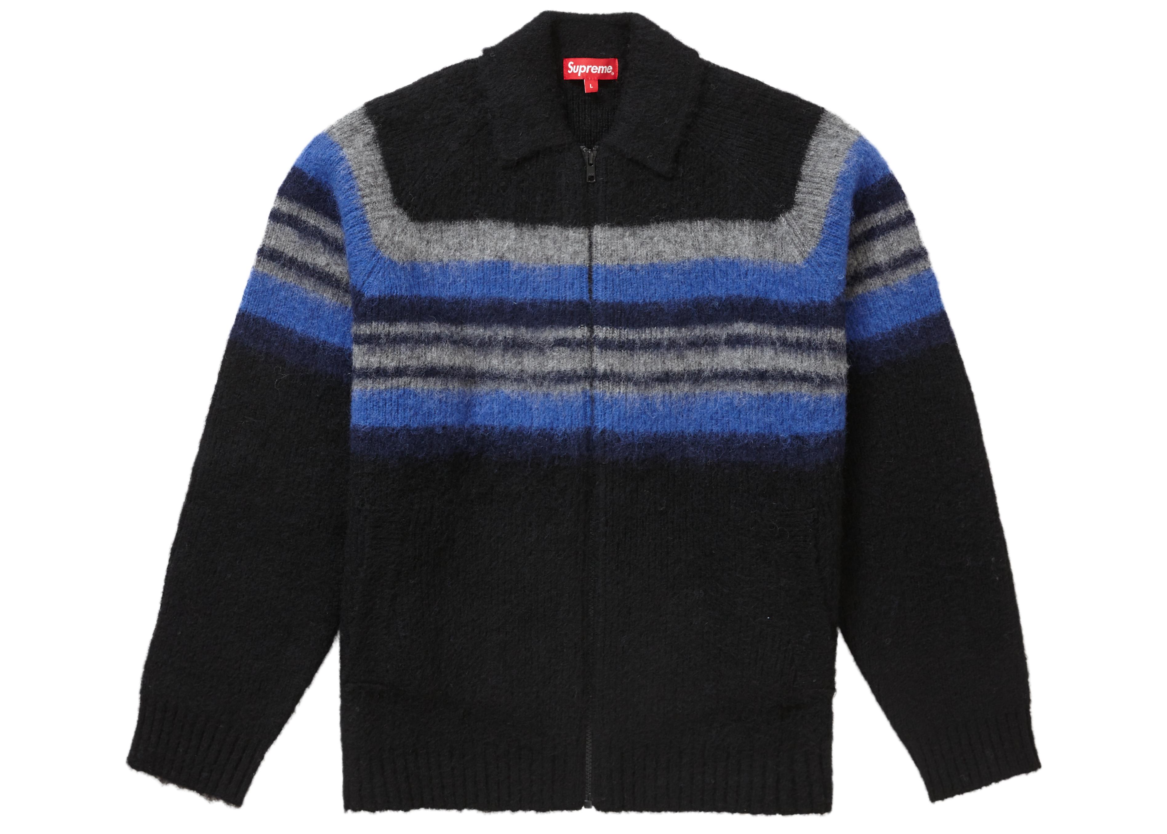 Supreme brushed wool zip up sweater Clearance