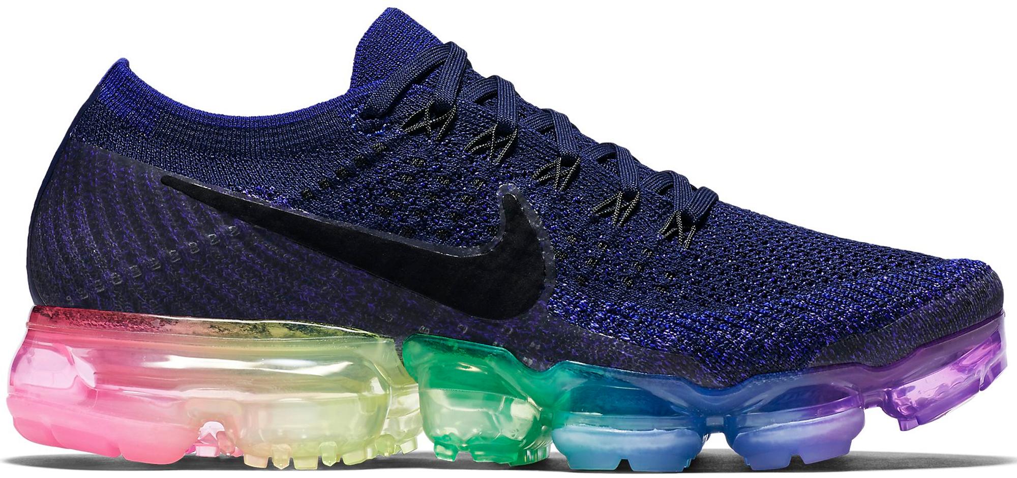 tan and blue vapormax