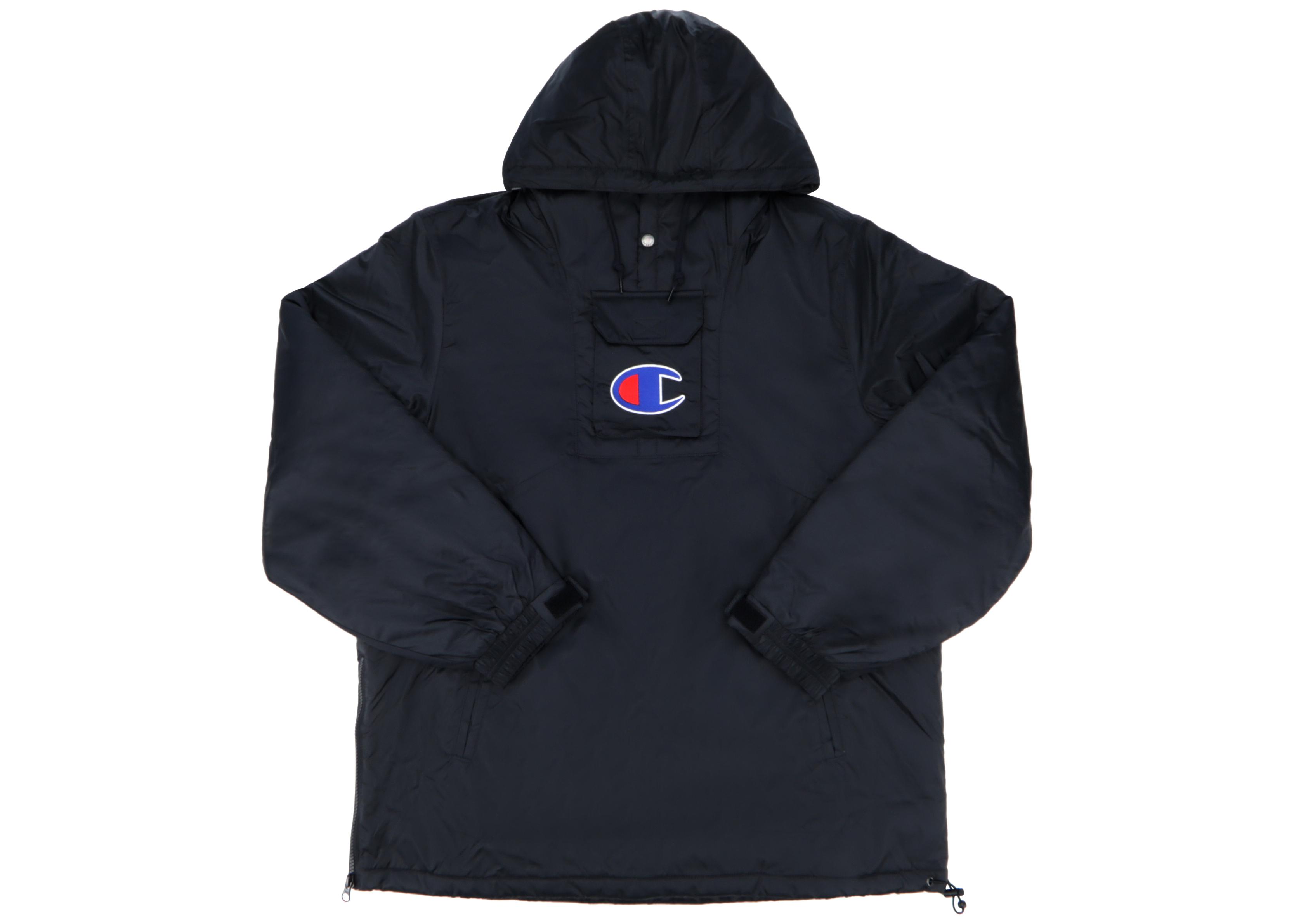 black supreme champion hoodie