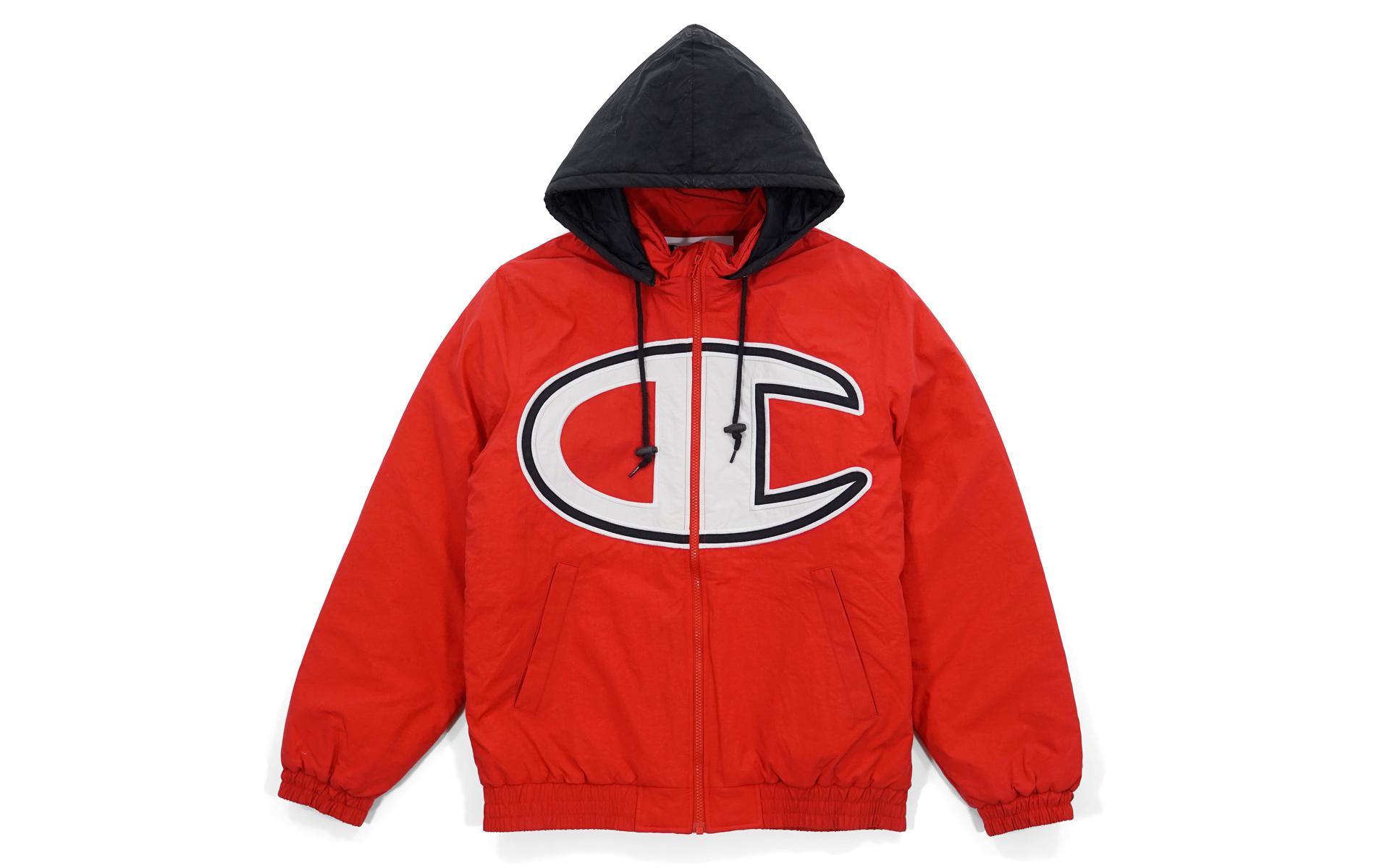 supreme champion puffy jacket red