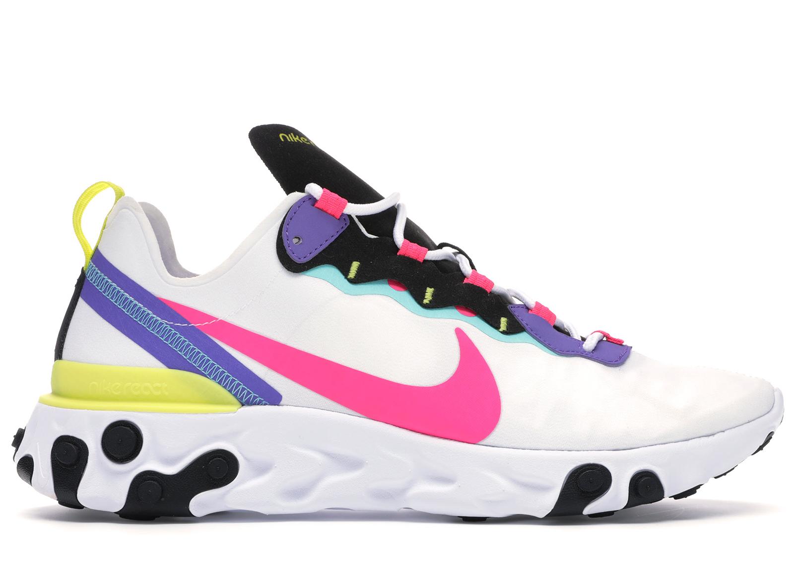pink nike react element 55