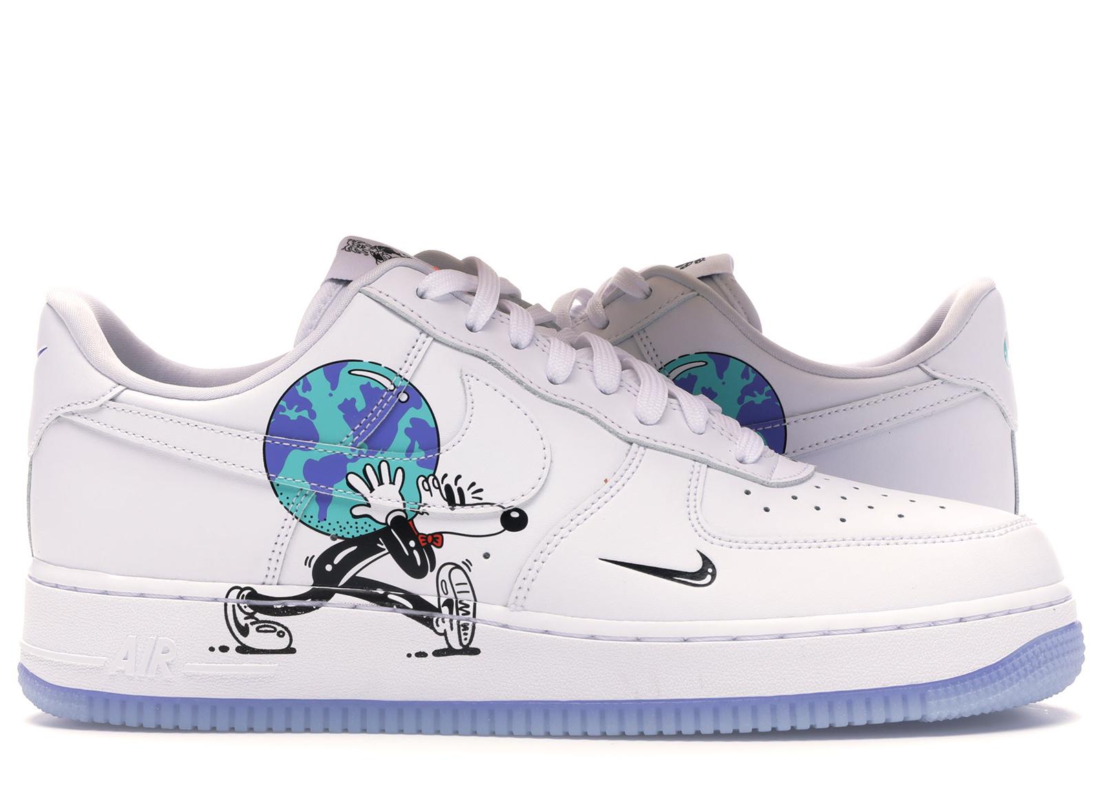 Nike Air Force 1 Flyleather Steve Harrington Earth Day (2019) in White ...