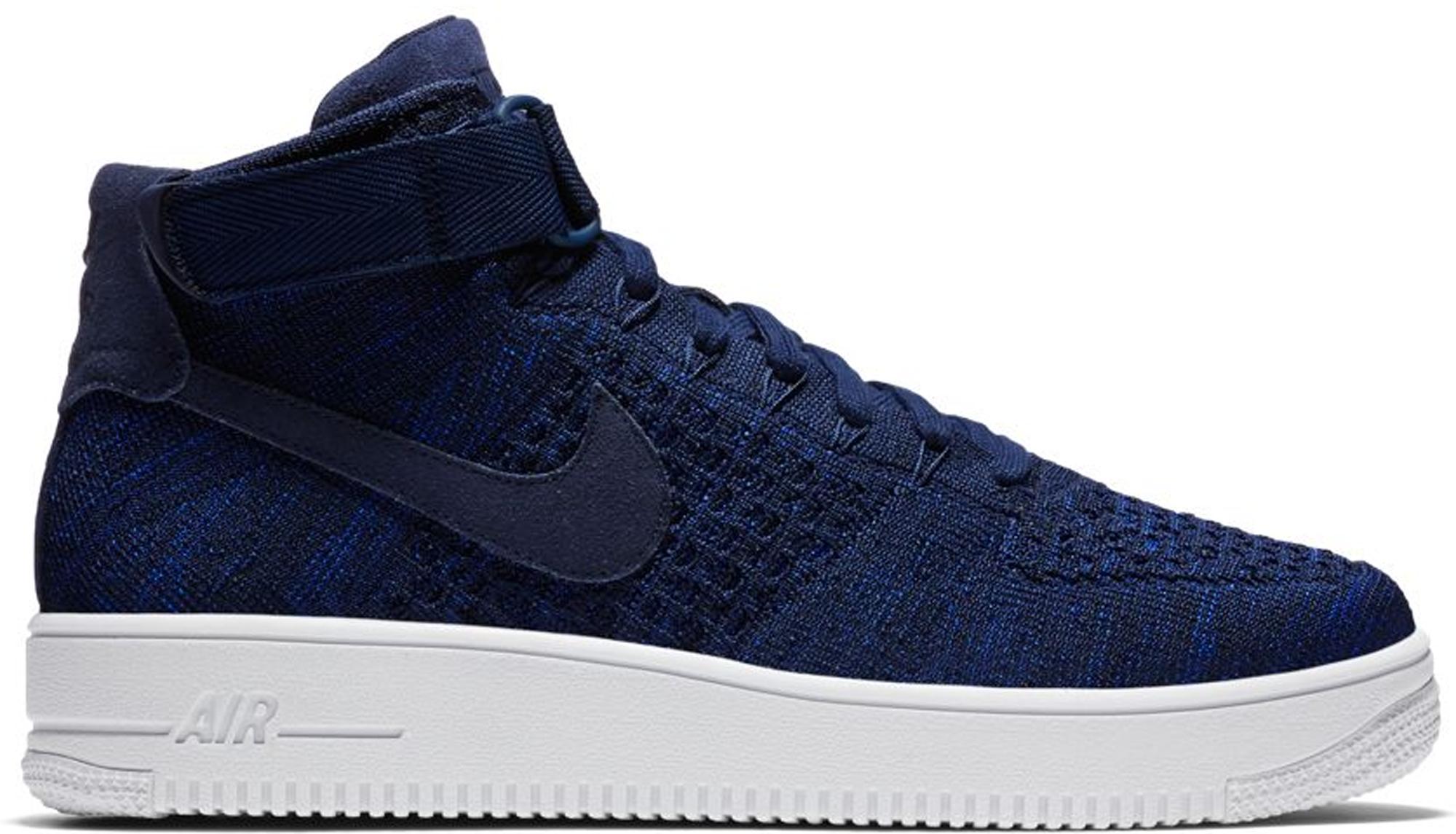Nike Air Force 1 Ultra Flyknit Mid College Navy in Blue for Men - Lyst