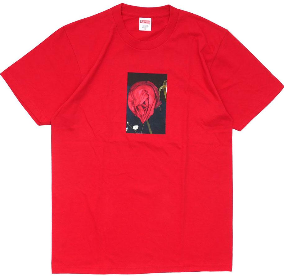 supreme rose tee