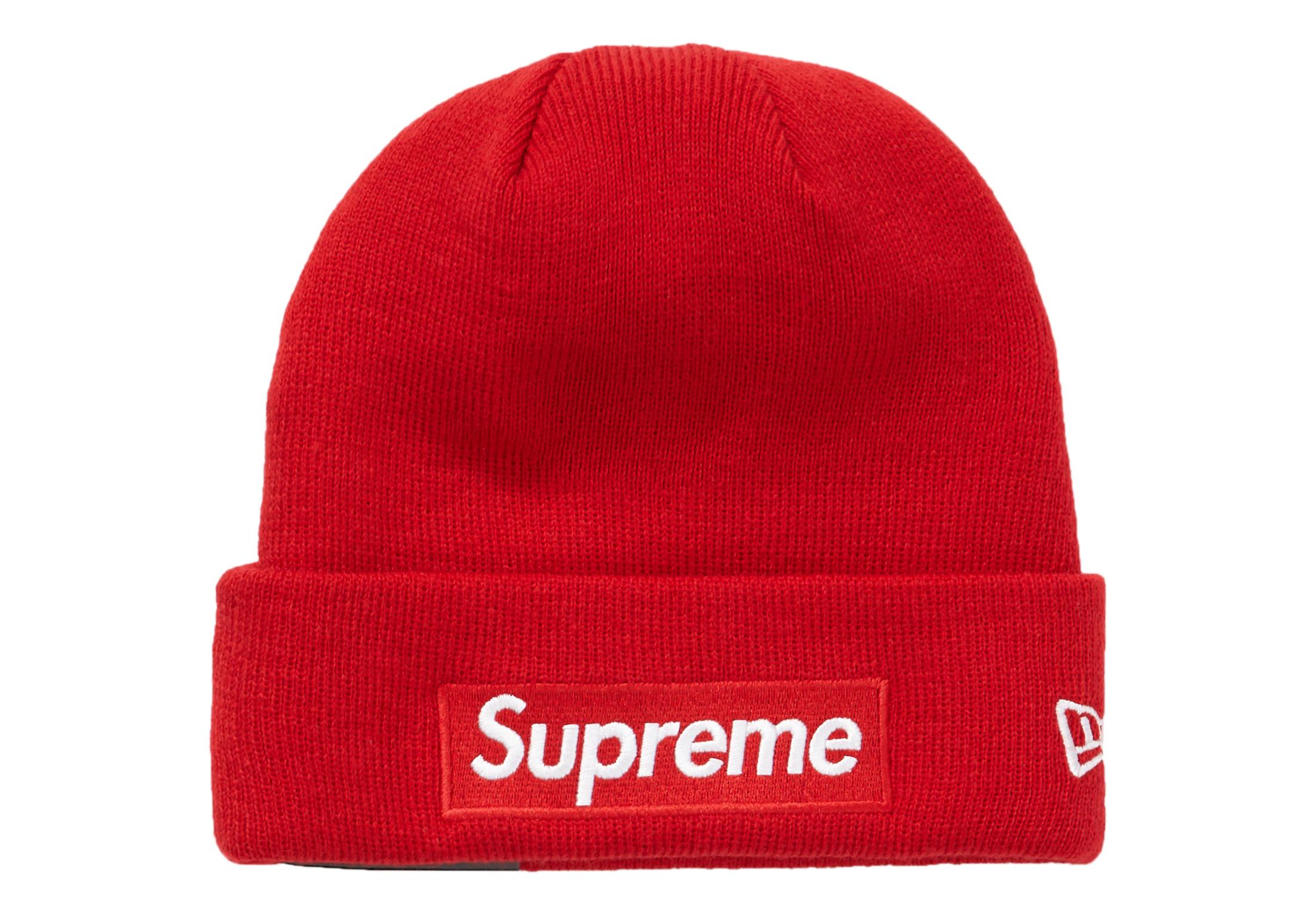 Supreme New Era Box Logo Beanie (fw18) in Red - Lyst