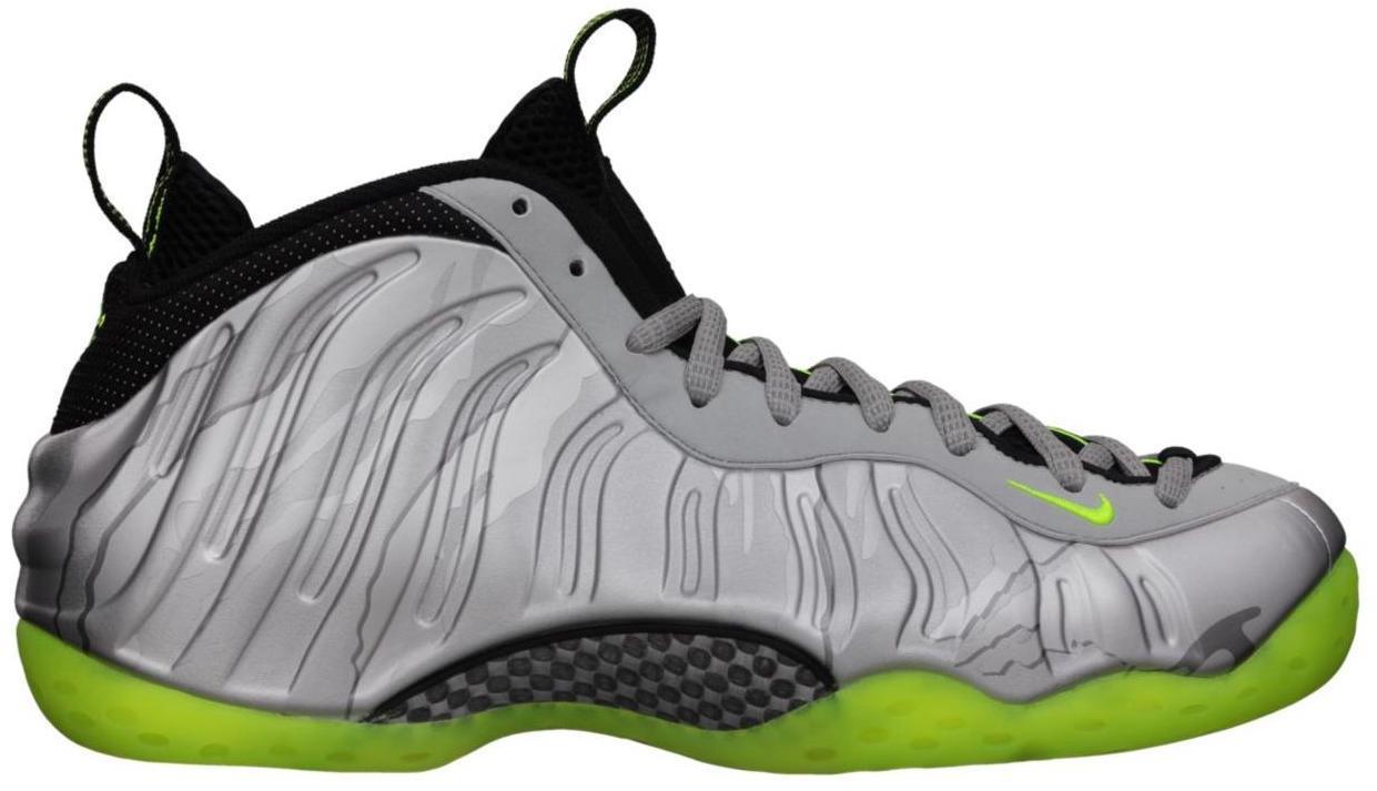 air foamposite one silver